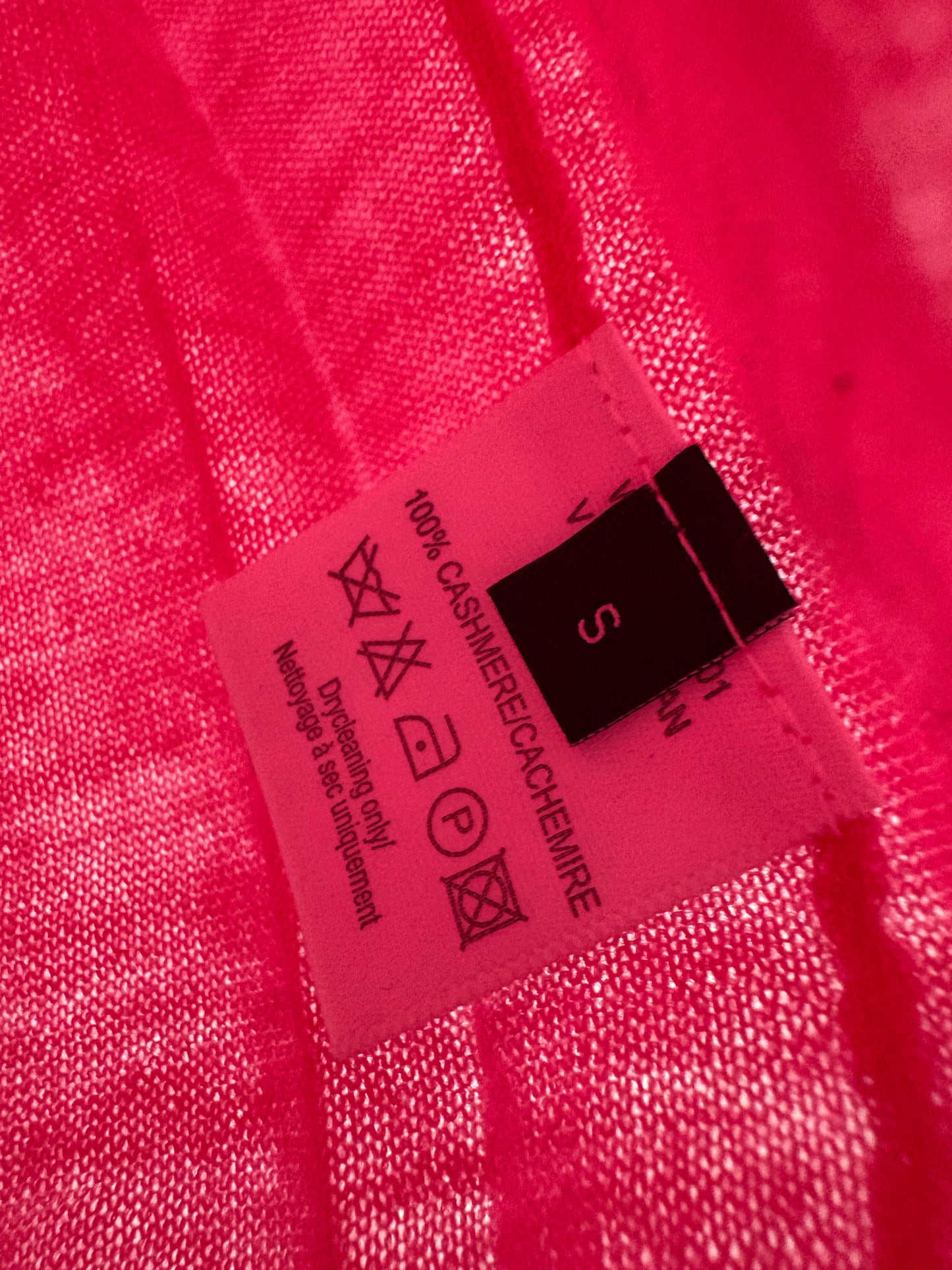 Joseph Fuschia Pink Cashmere Cardigan S