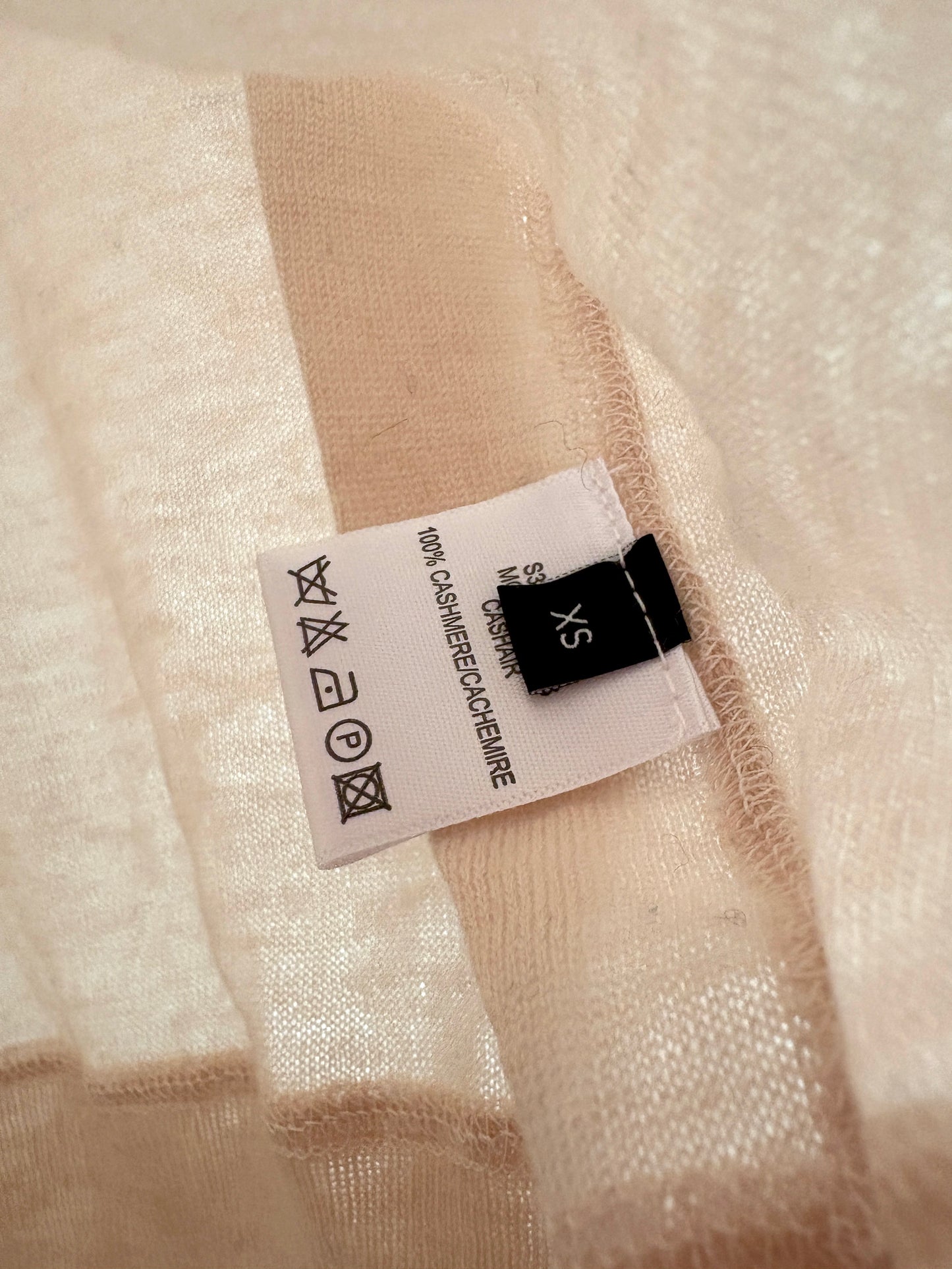 Joseph Beige Cashmere Top XS