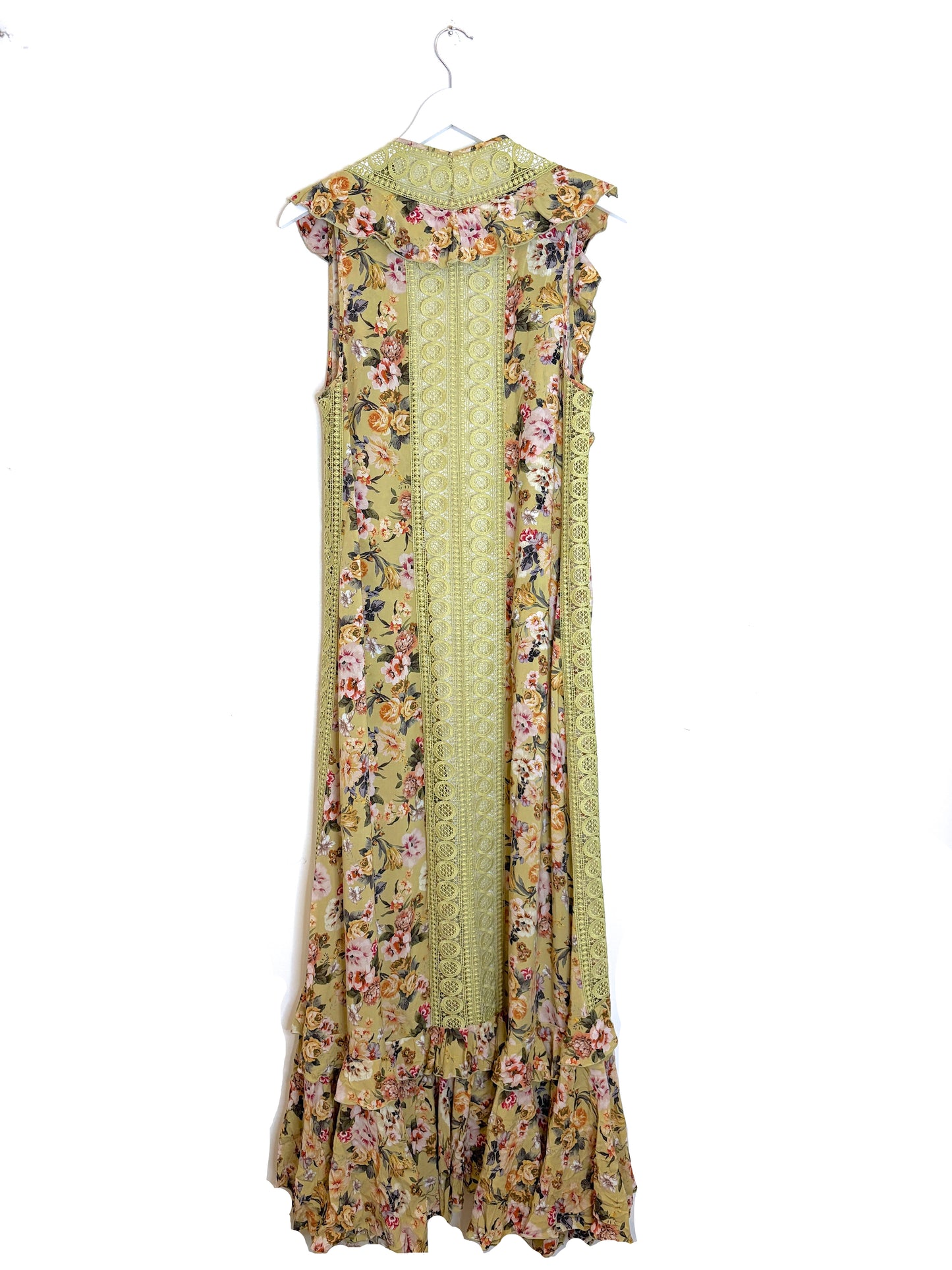 Charo Ruiz Floral Green Cover Up S
