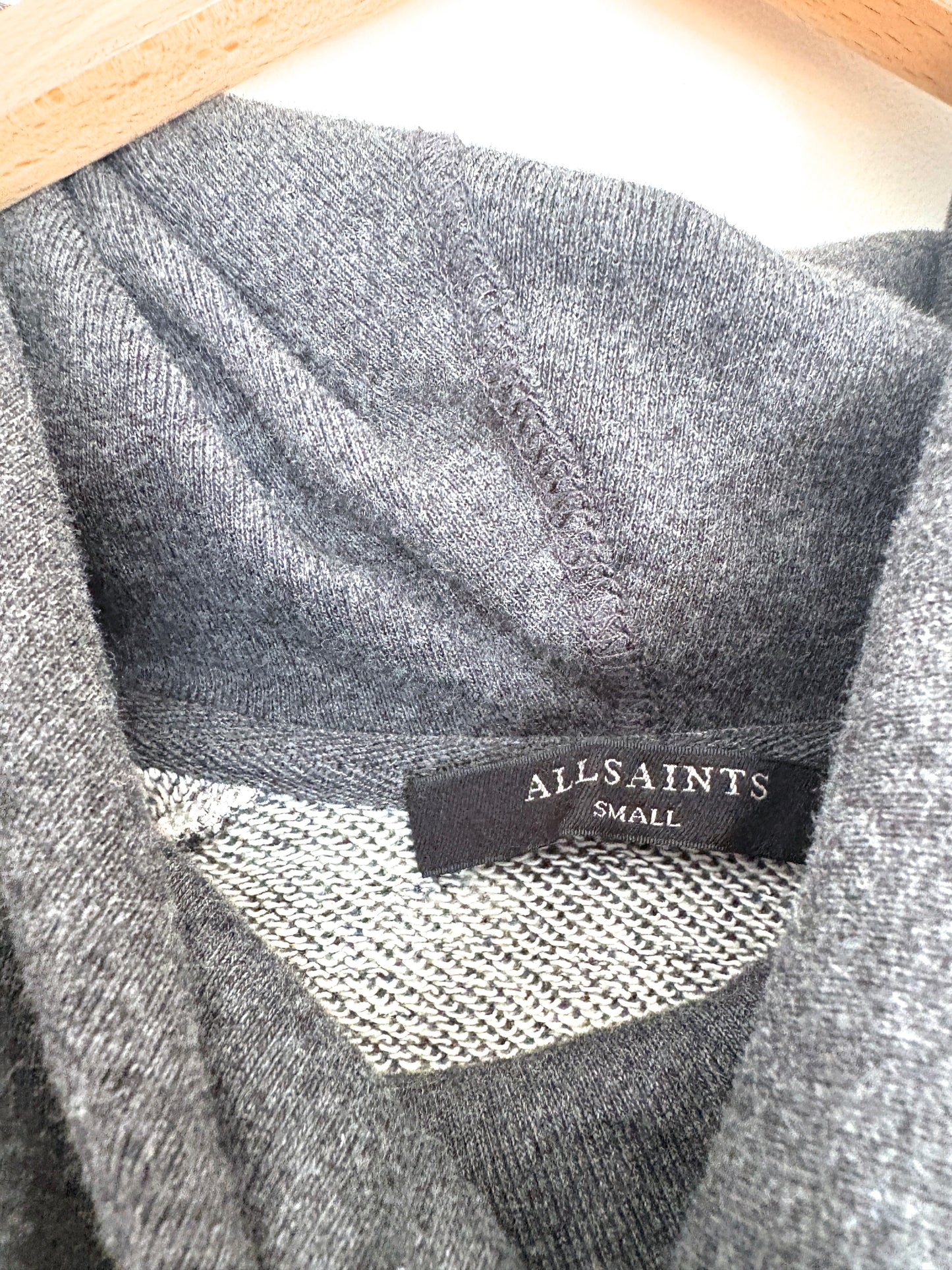 All Saints Grey Jumper Dress S