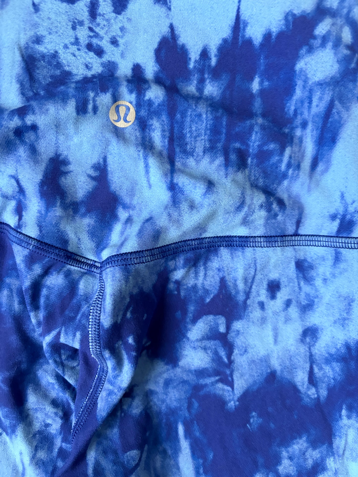 Lululemon Blue Tie-dye Align HR Pant 25" UK 6