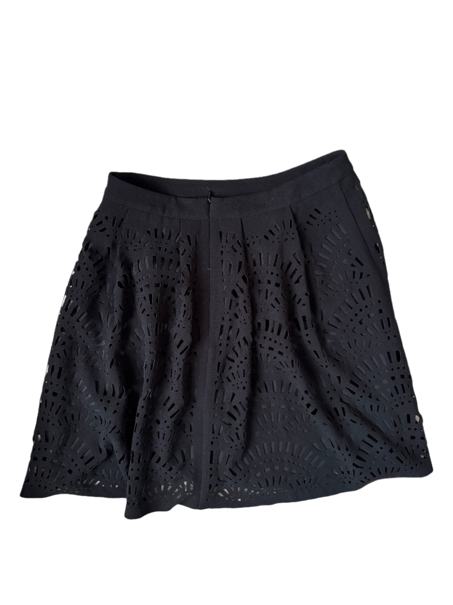 Reiss Karlotta Black A-Line Skirt UK 8