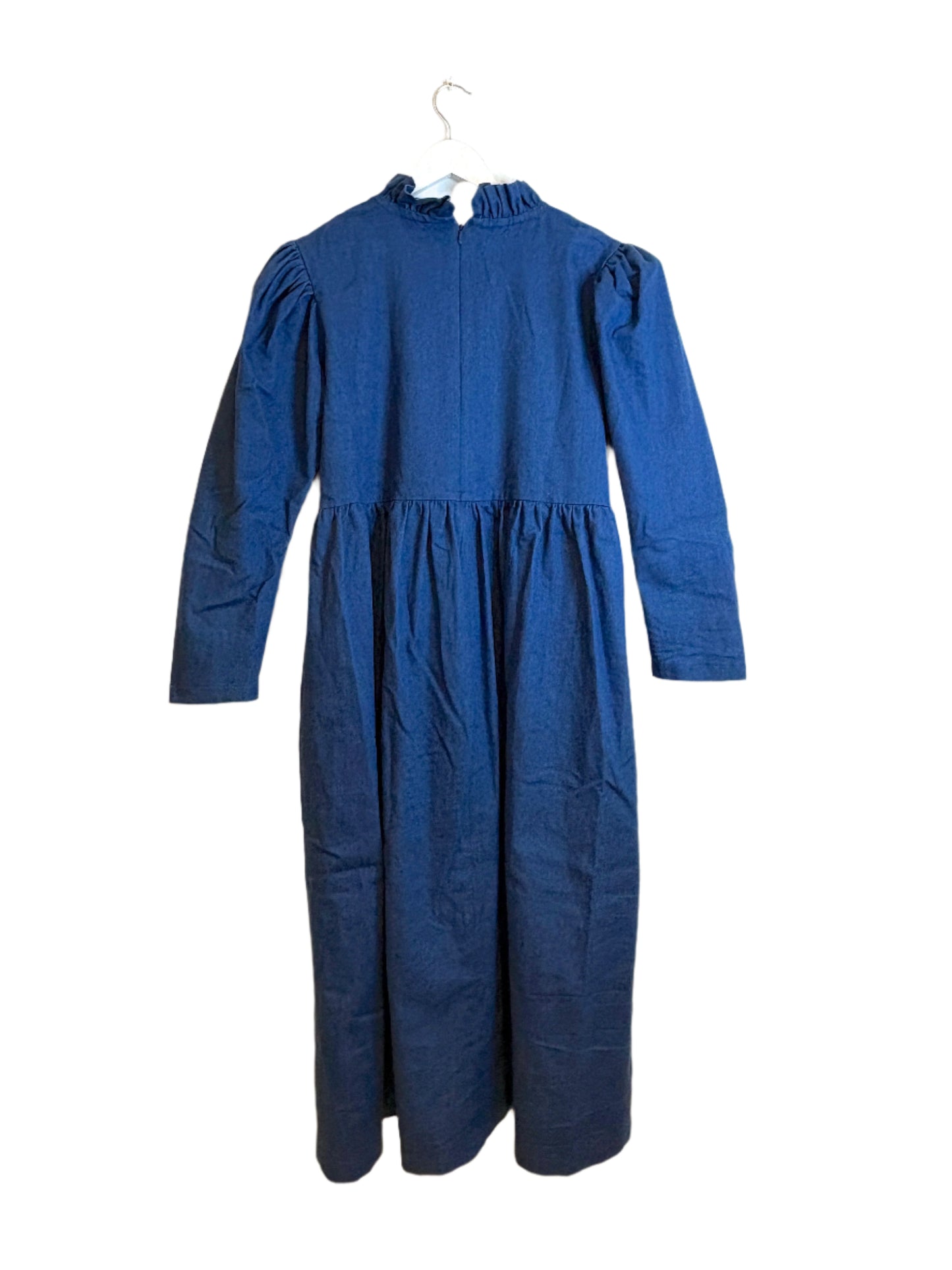 Johanna Sands Denim Frill Dress UK 14