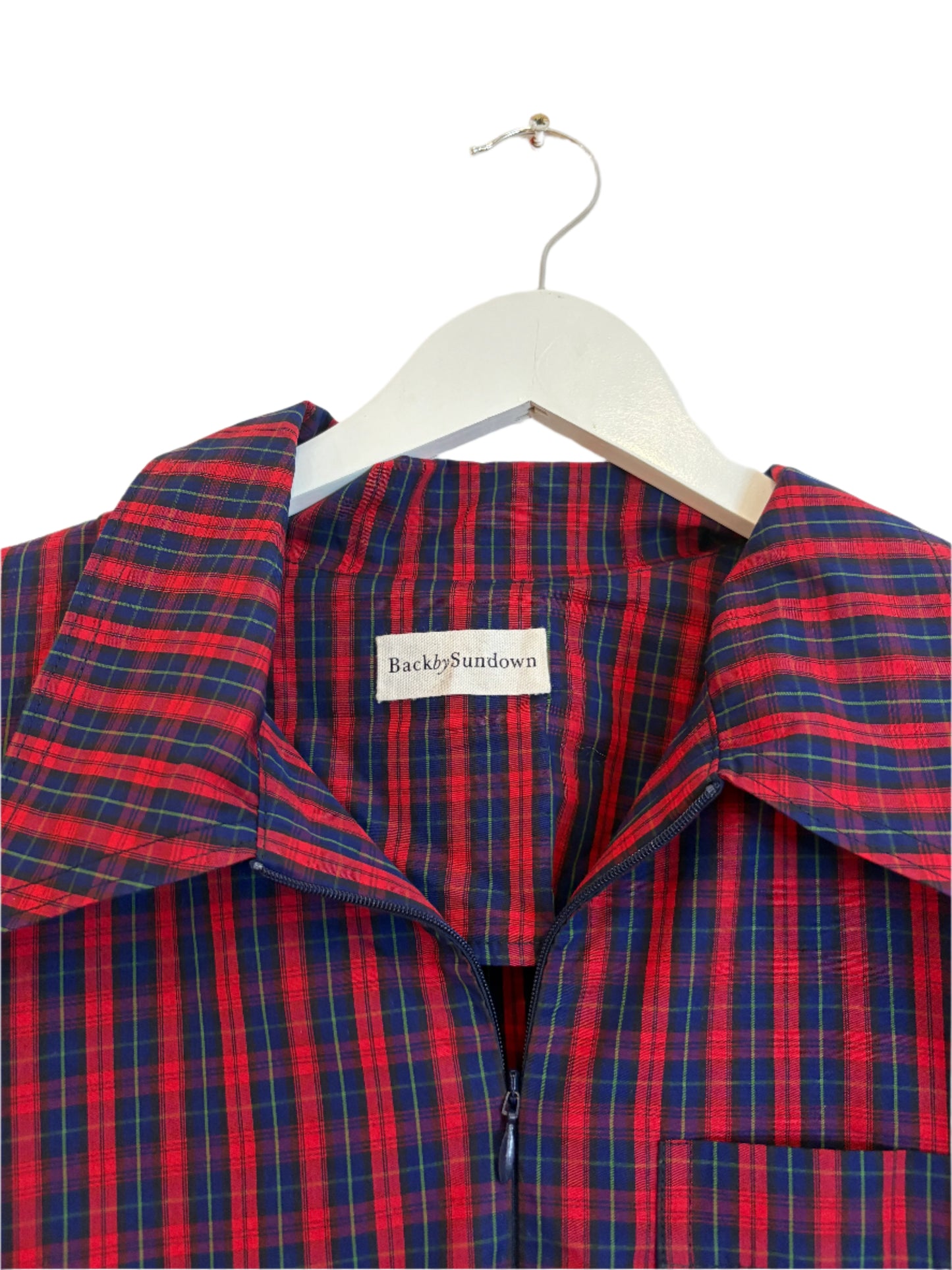Back by Sundown Bianca Tartan Dress L