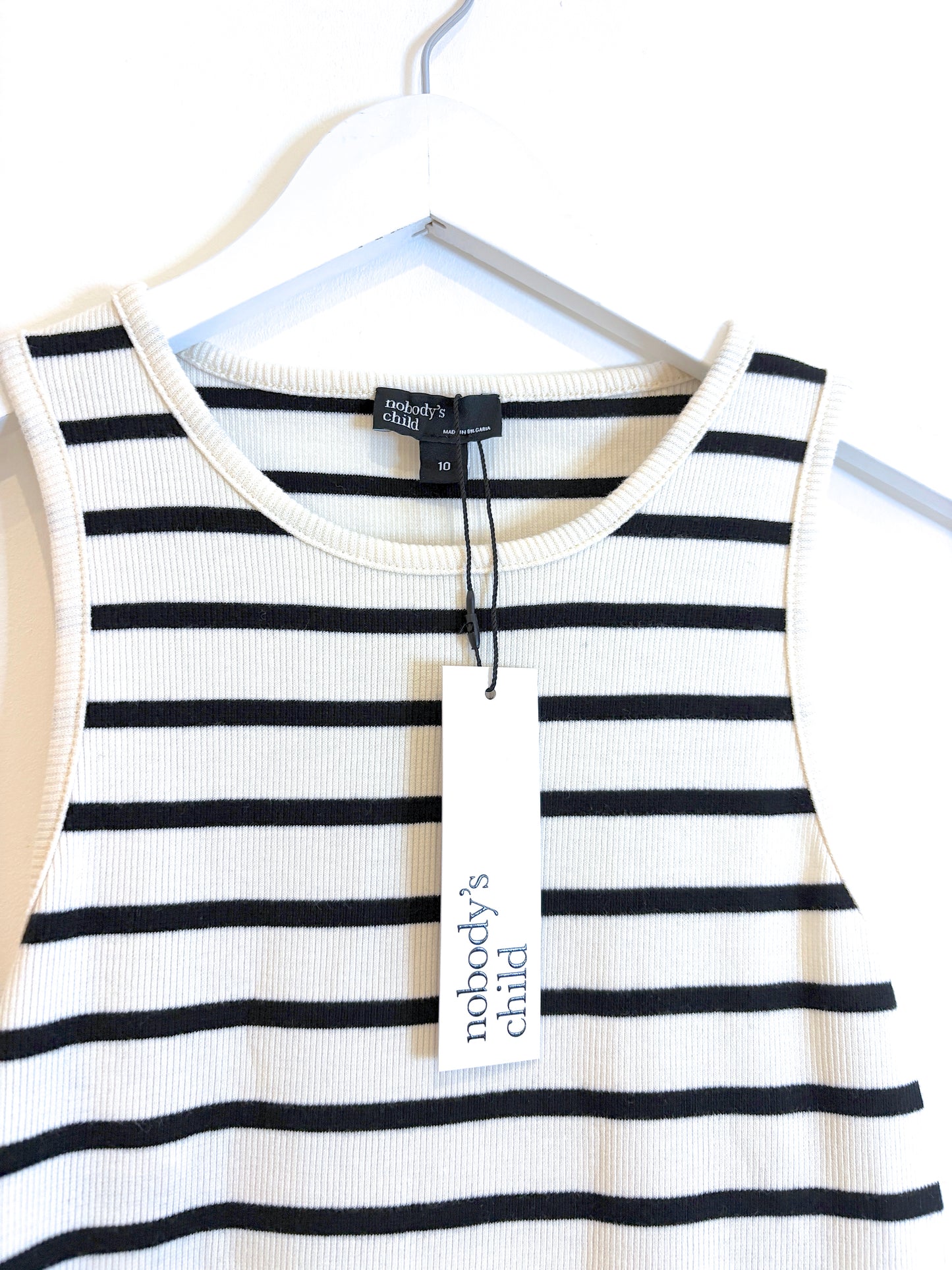 New With Tags Nobody's Child Stripe Jersey Dress UK 10
