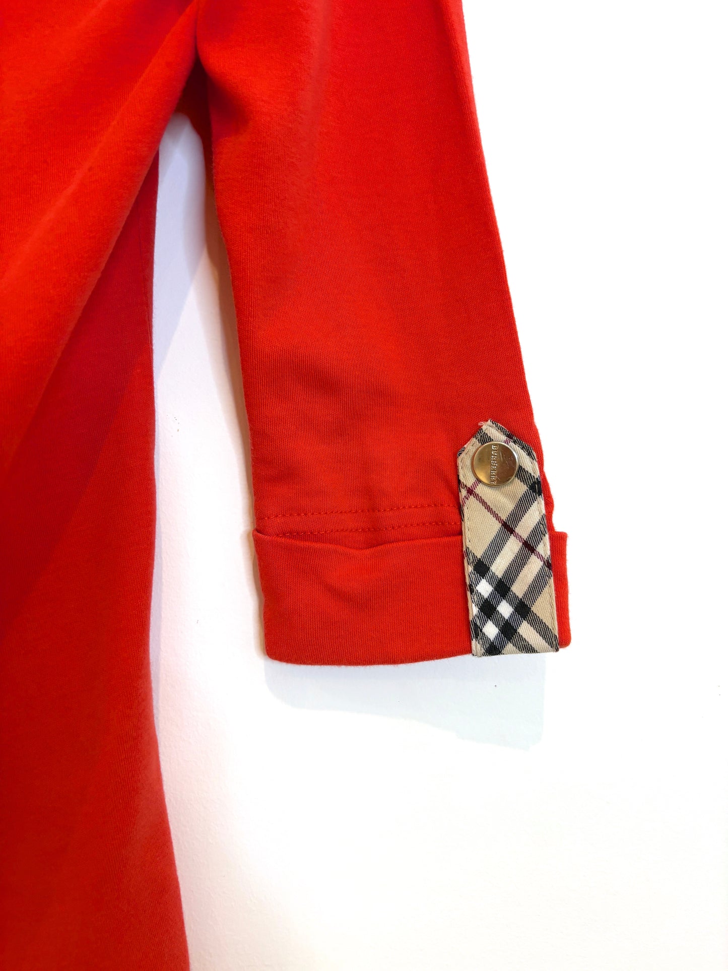 Burberry Coral Jersey Top S