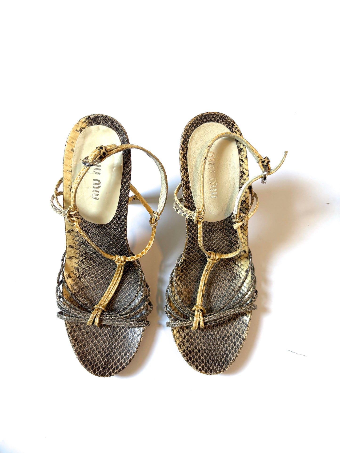 Miu Miu Snakeprint Sandals UK 4.5