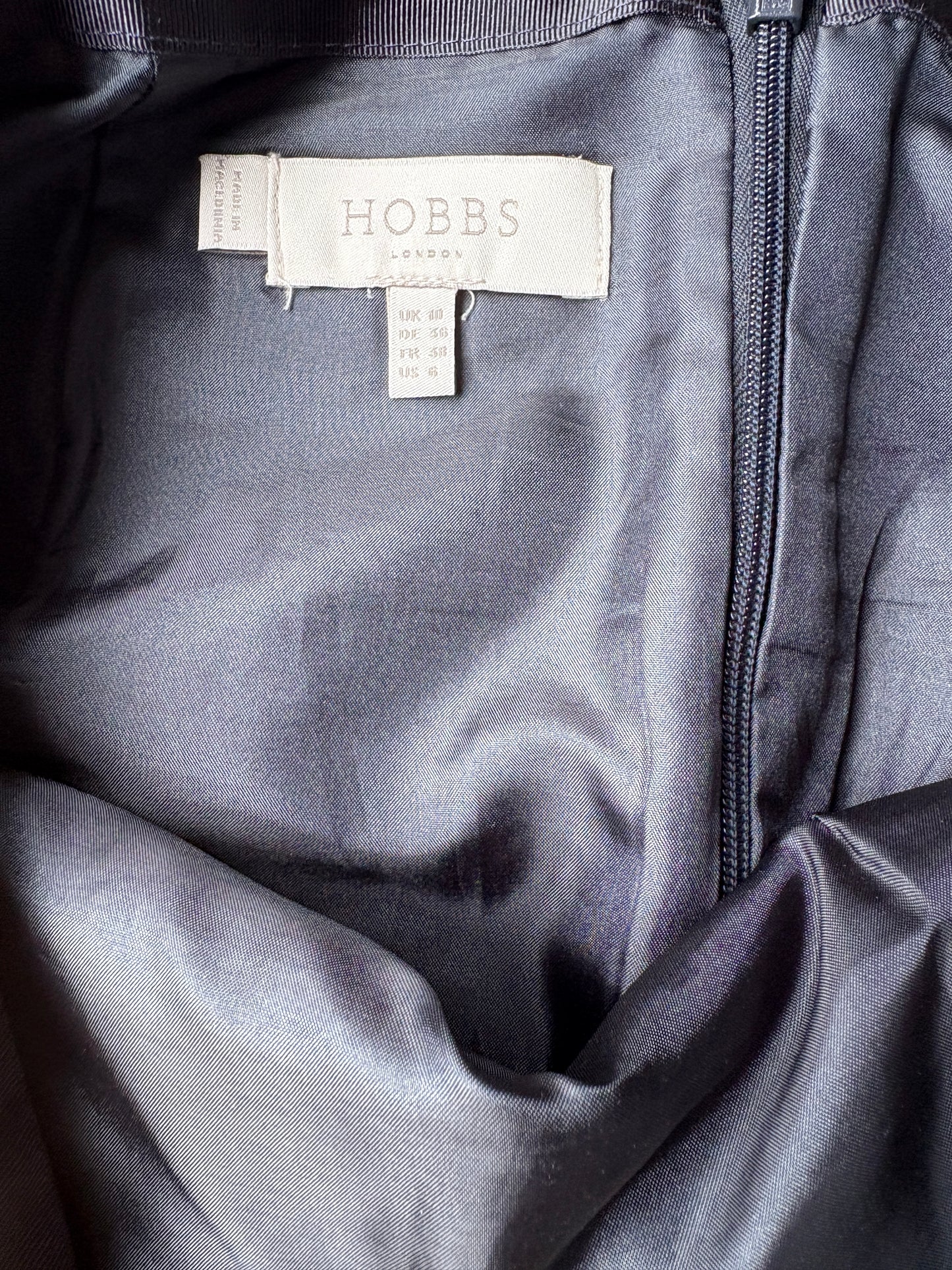 Hobbs Yellow Check Skirt UK 10