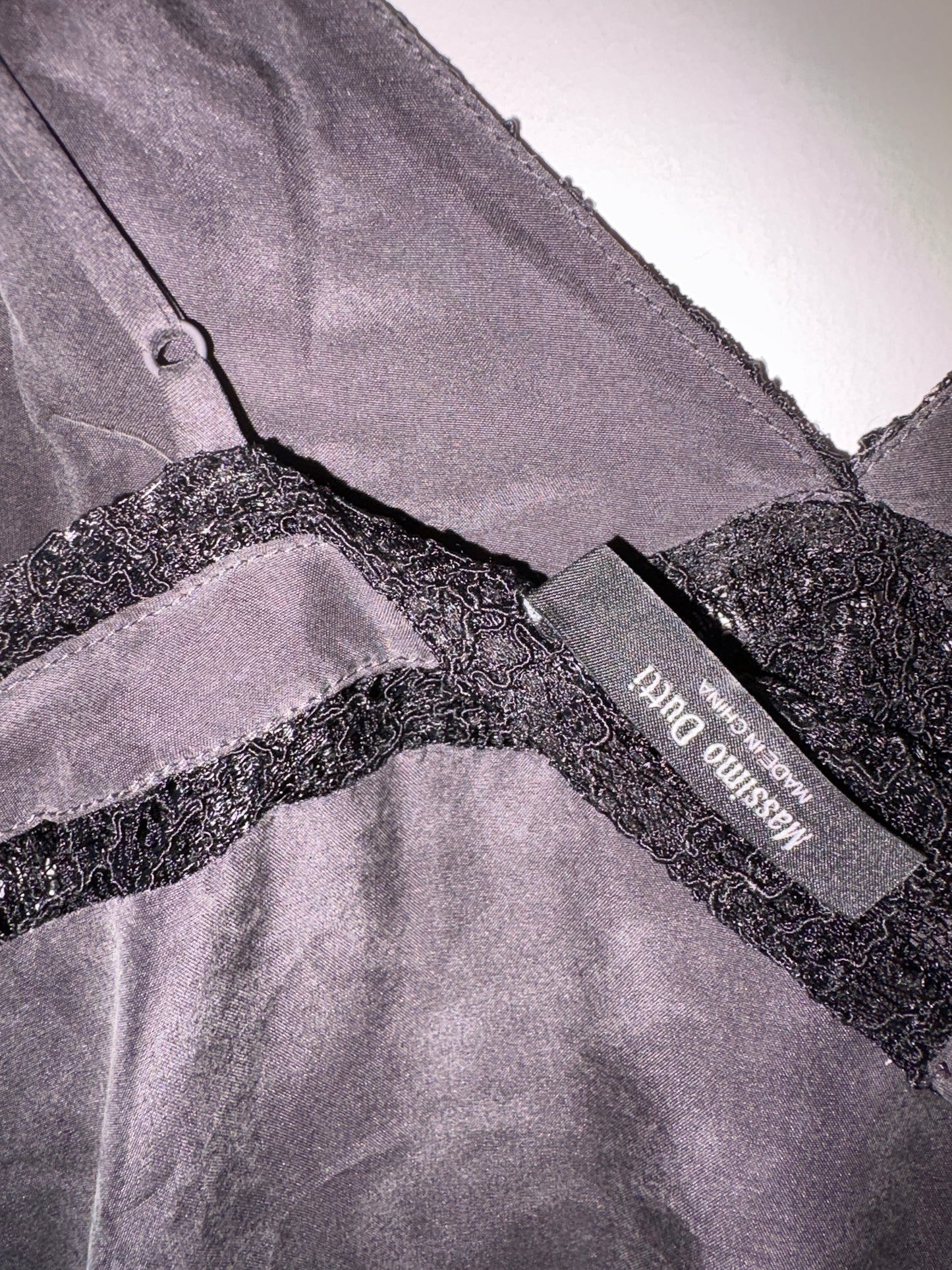 Massimo Dutti Grey Silk Slip Midi Dress XS