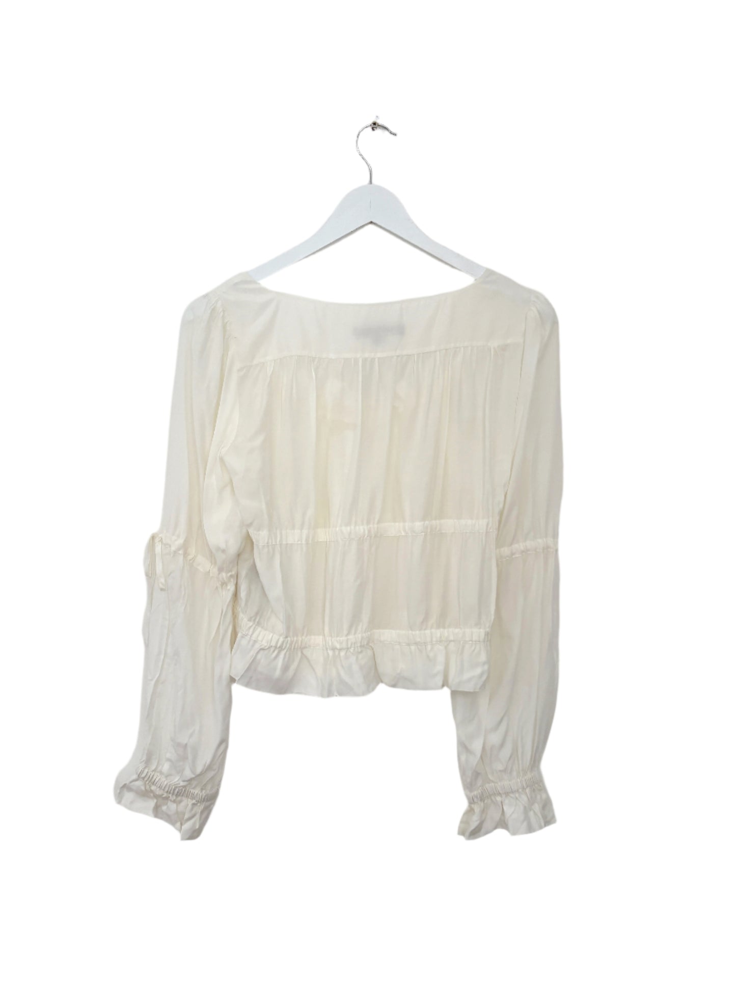 All Saints Kimi Silk Blend Top UK 8
