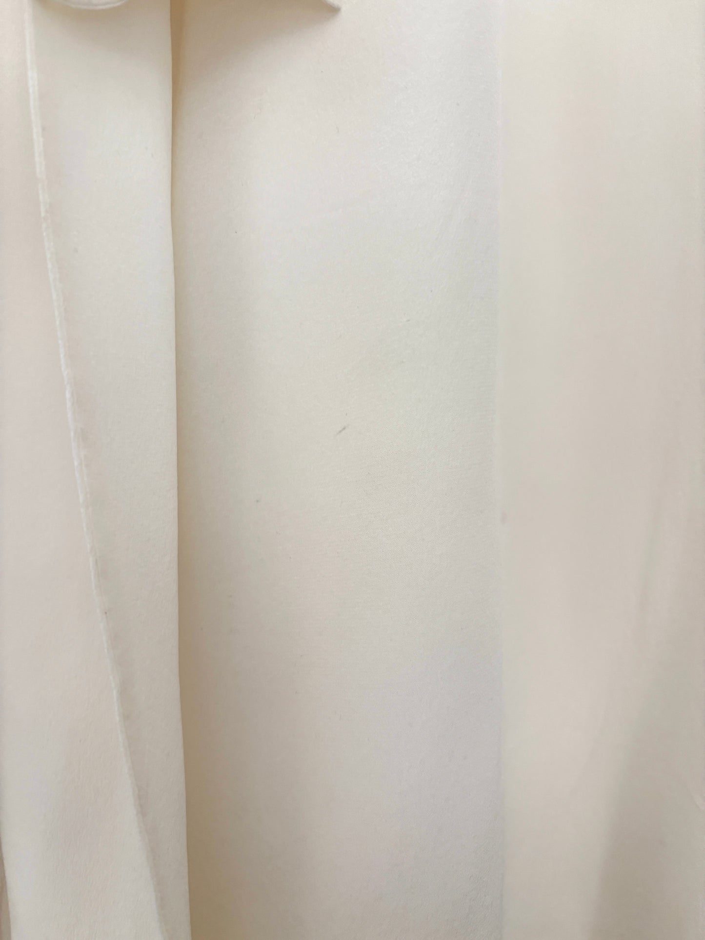 Saint Laurent Silk Lavallière-Neck Blouse S