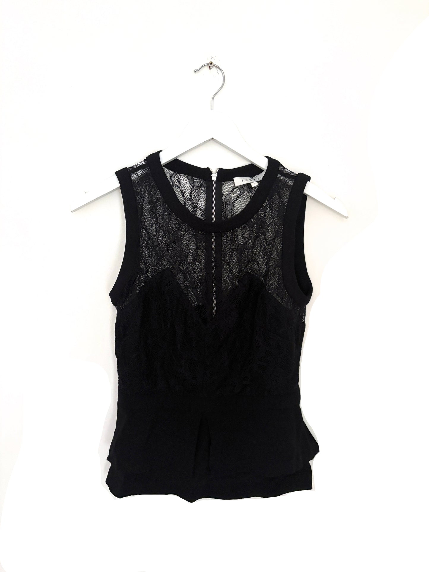 Sandro Lace Black Blouse S