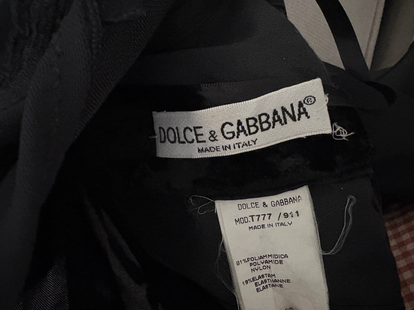 Dolce & Gabbana Black Bustier Dress UK 10