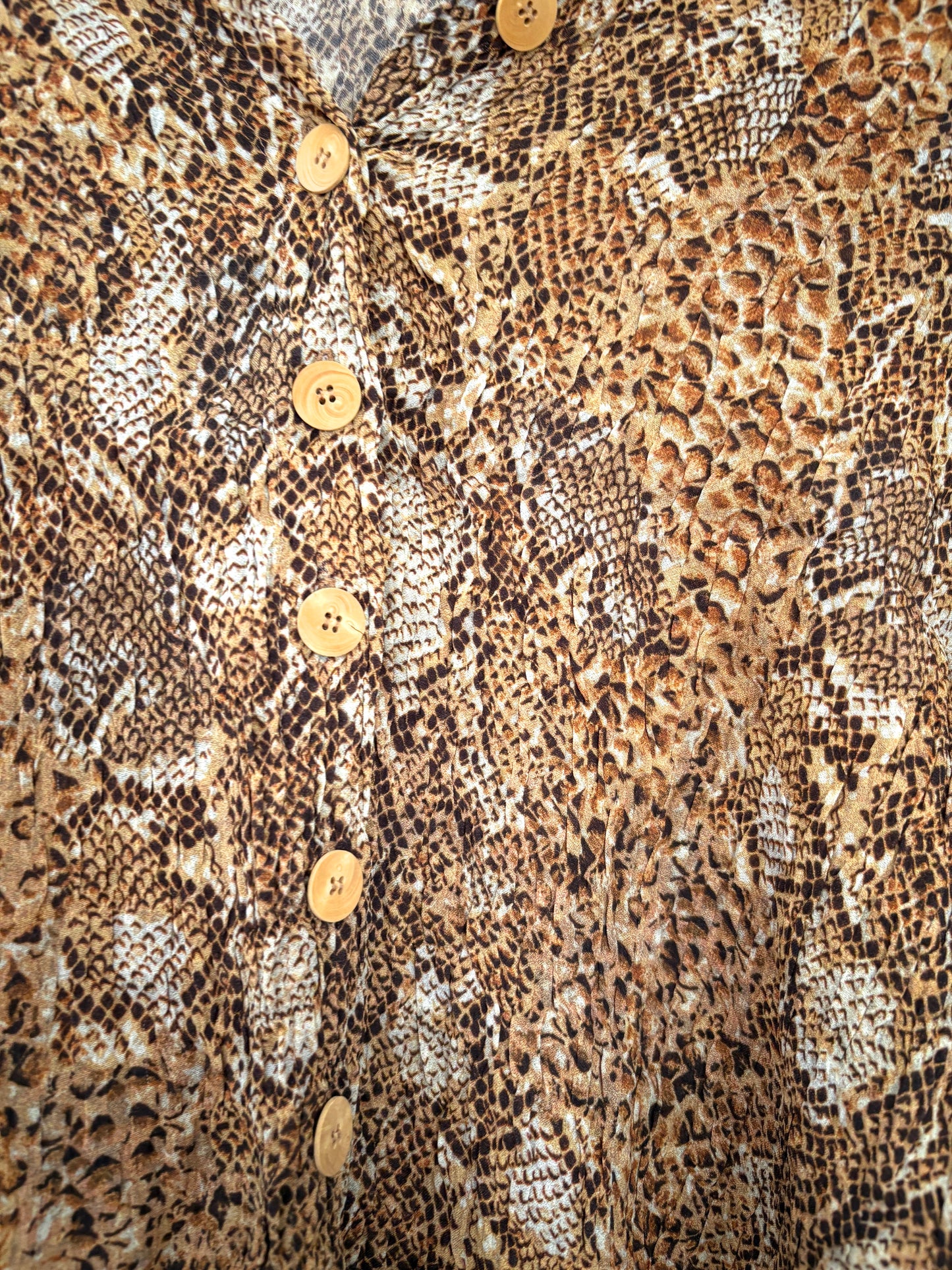 Nanushka Snake Print Blouse S