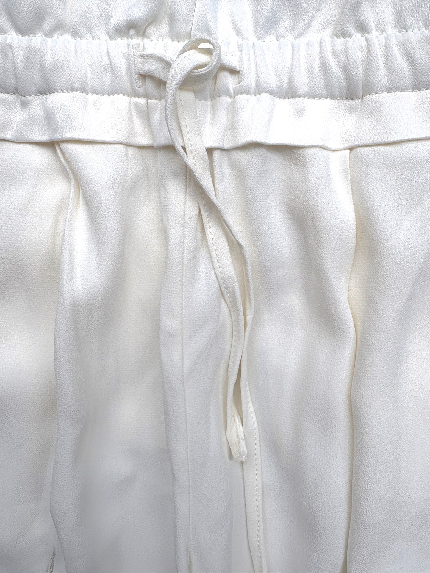 Reiss Raya White Wide Leg Trousers UK 4