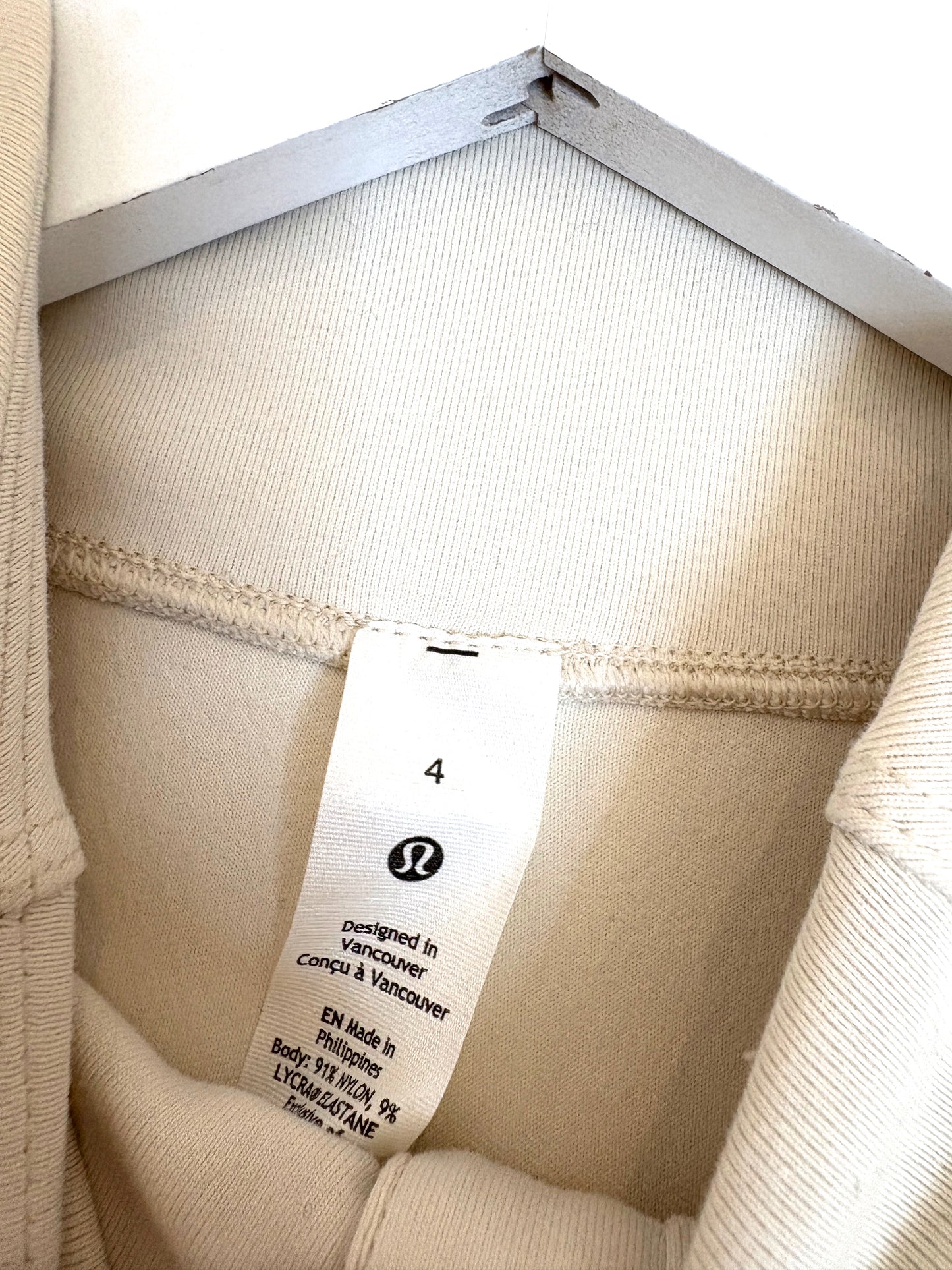 Lululemon Cream Brushed Softstream Jumper UK 8