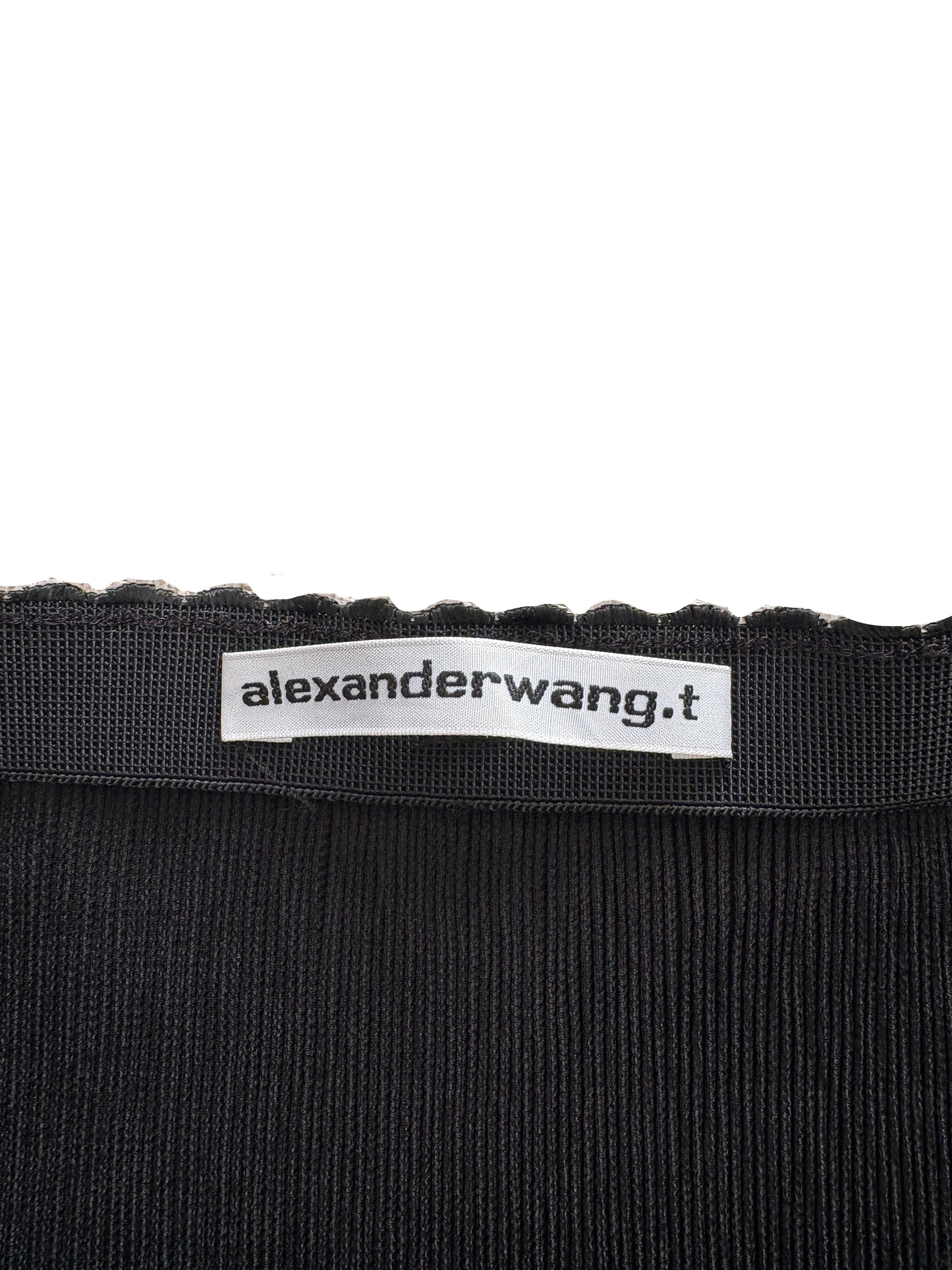 Alexander Wang T. Black Pleated Lace Mini Skirt S/M