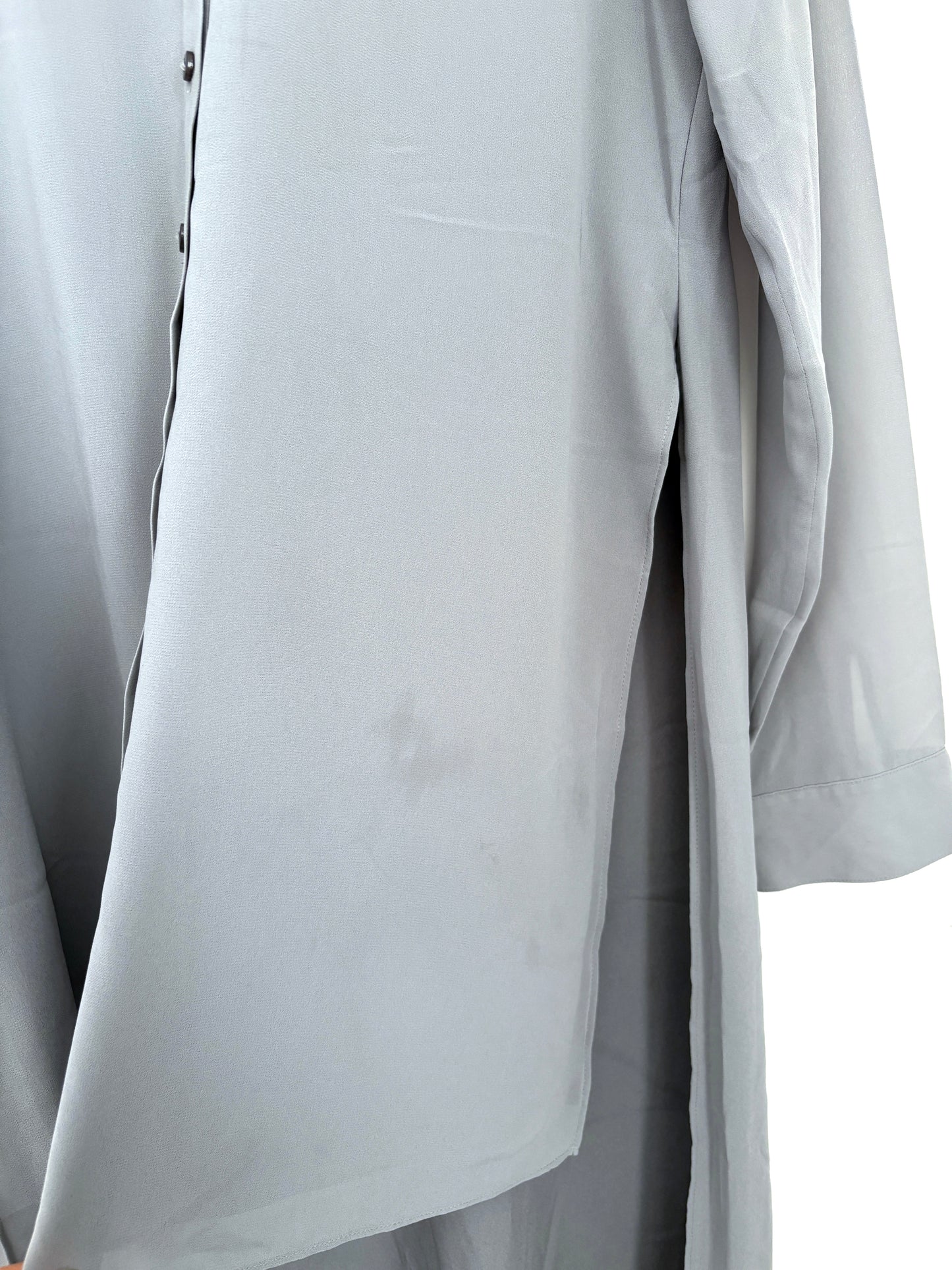 Haute Hippie Grey High-Low Shirt Dress M