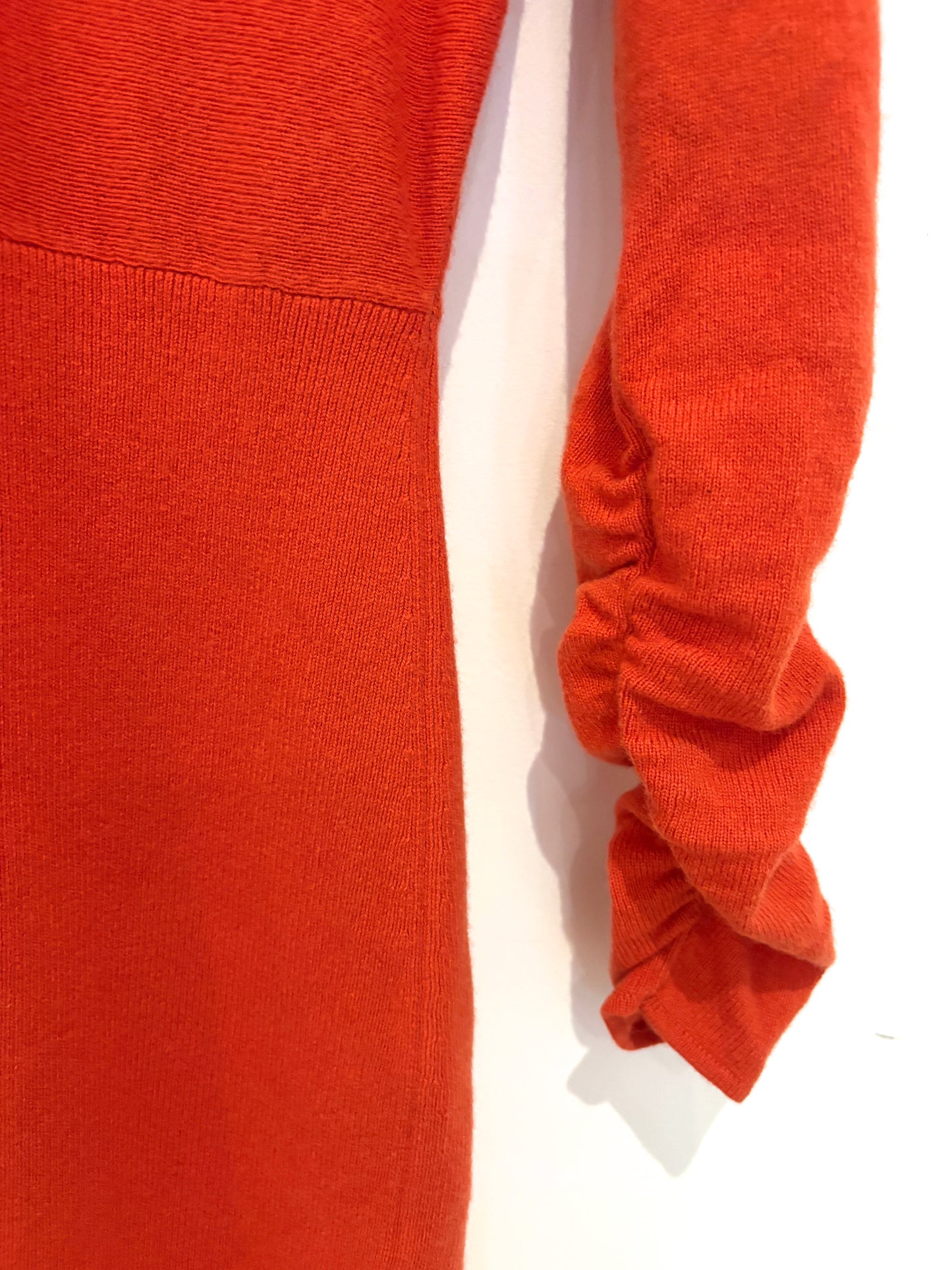 New With Tags Reiss Jenna Ruched Sleeve Knit Dress M