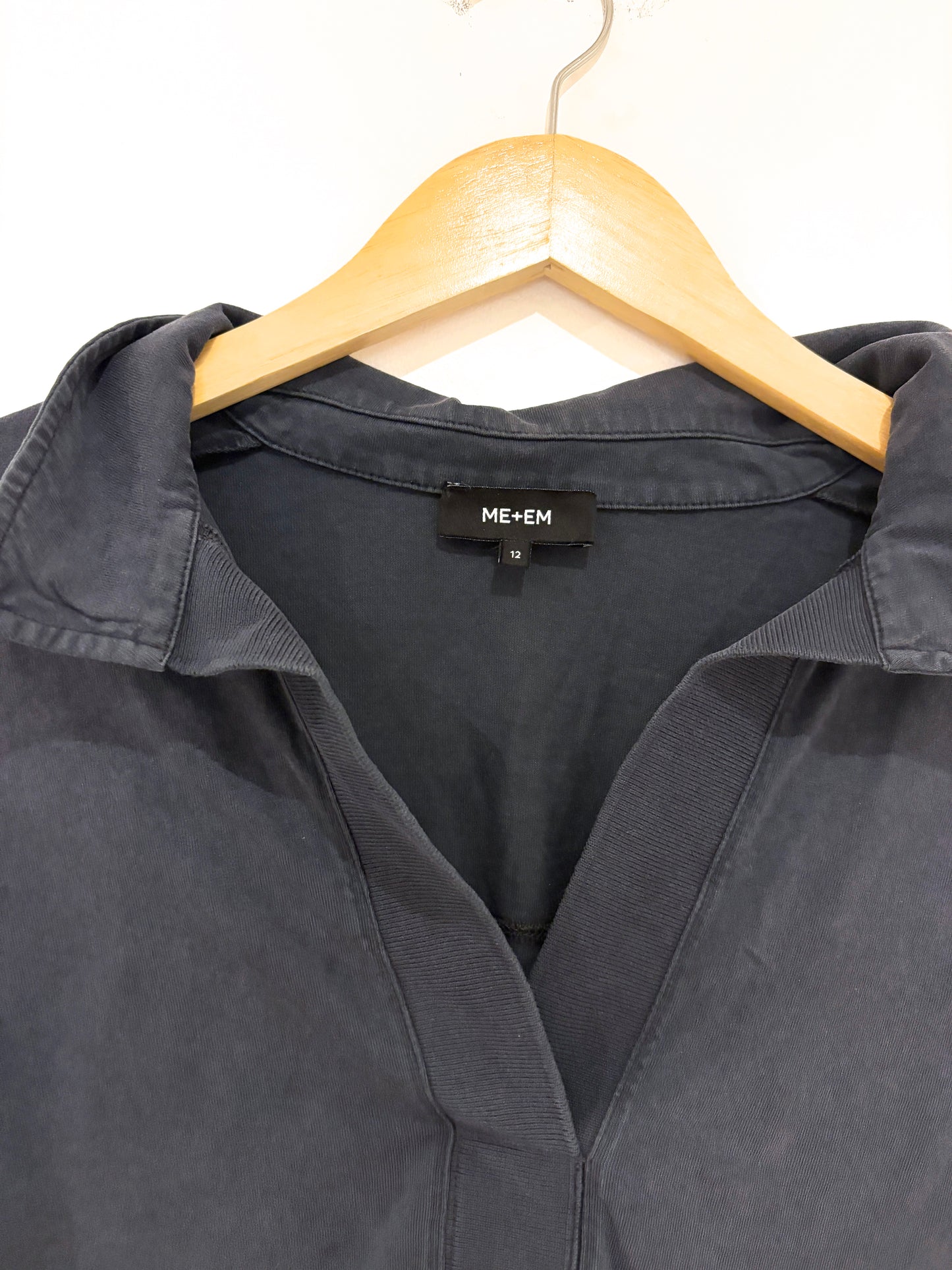 Me+Em Blue Jersey Top UK 12