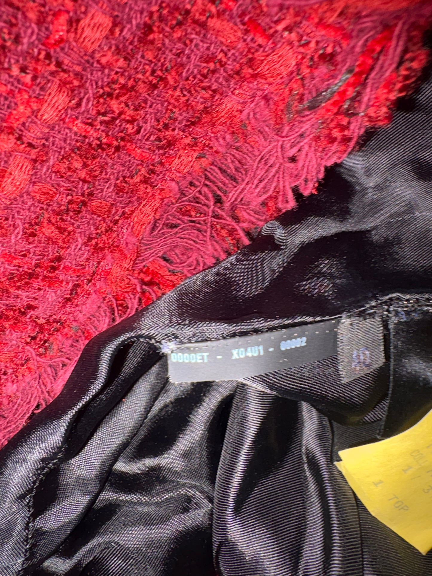 Prada Red Tweed Blazer UK 8