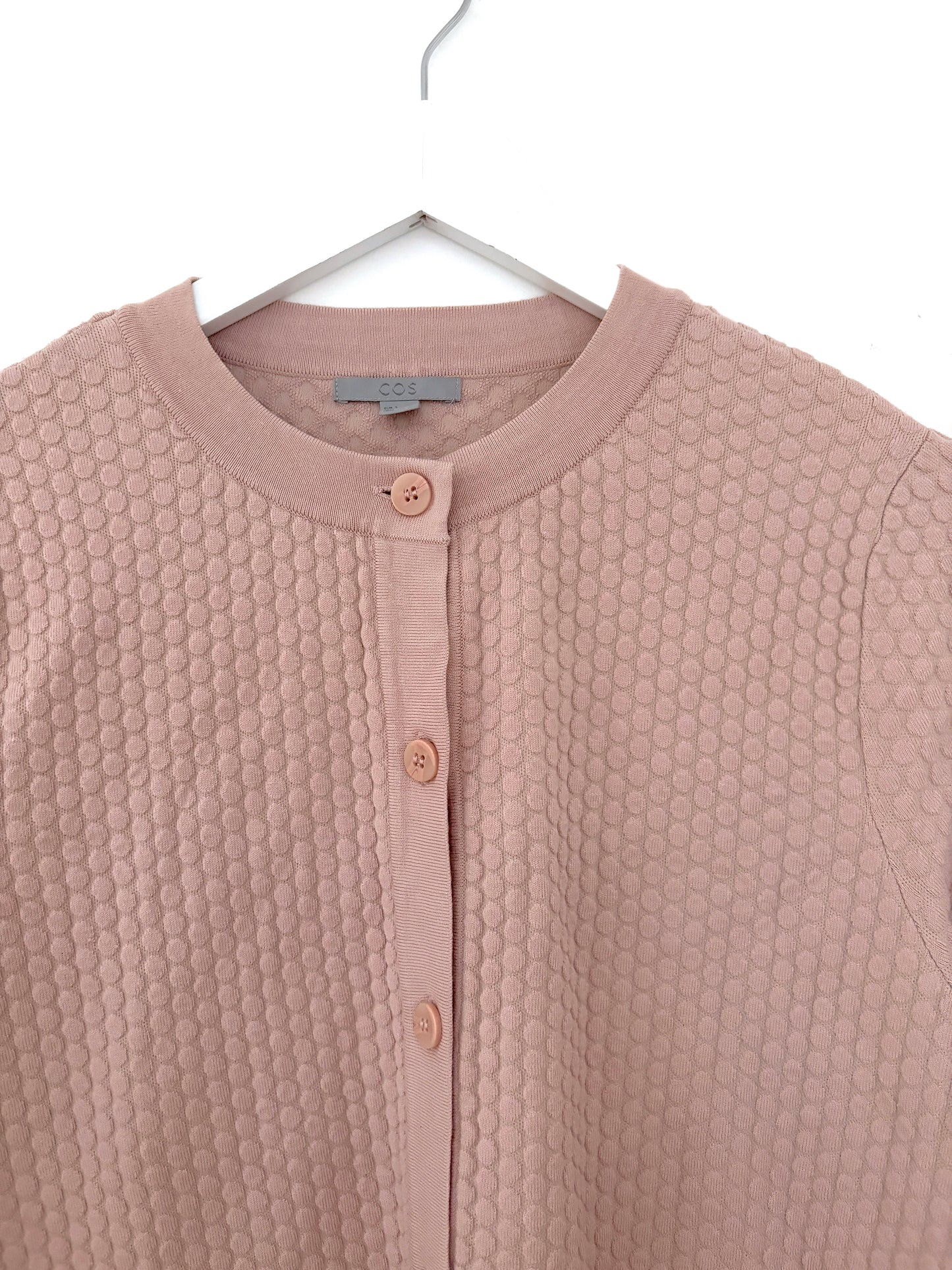 COS Textured Jacquard Long Cardigan Dress Size S