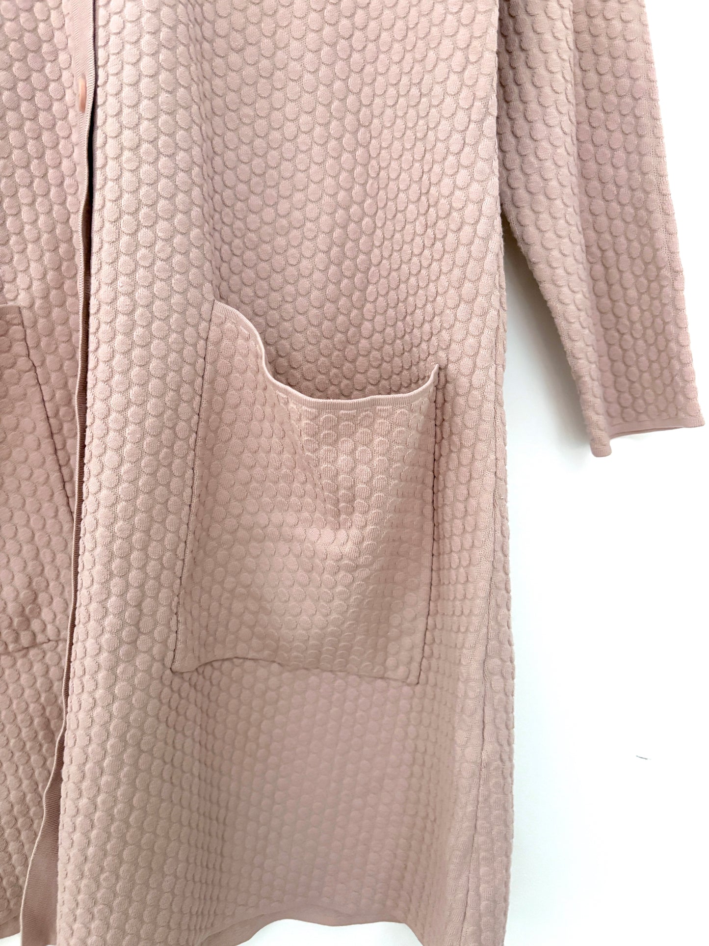 COS Textured Jacquard Long Cardigan Dress Size S
