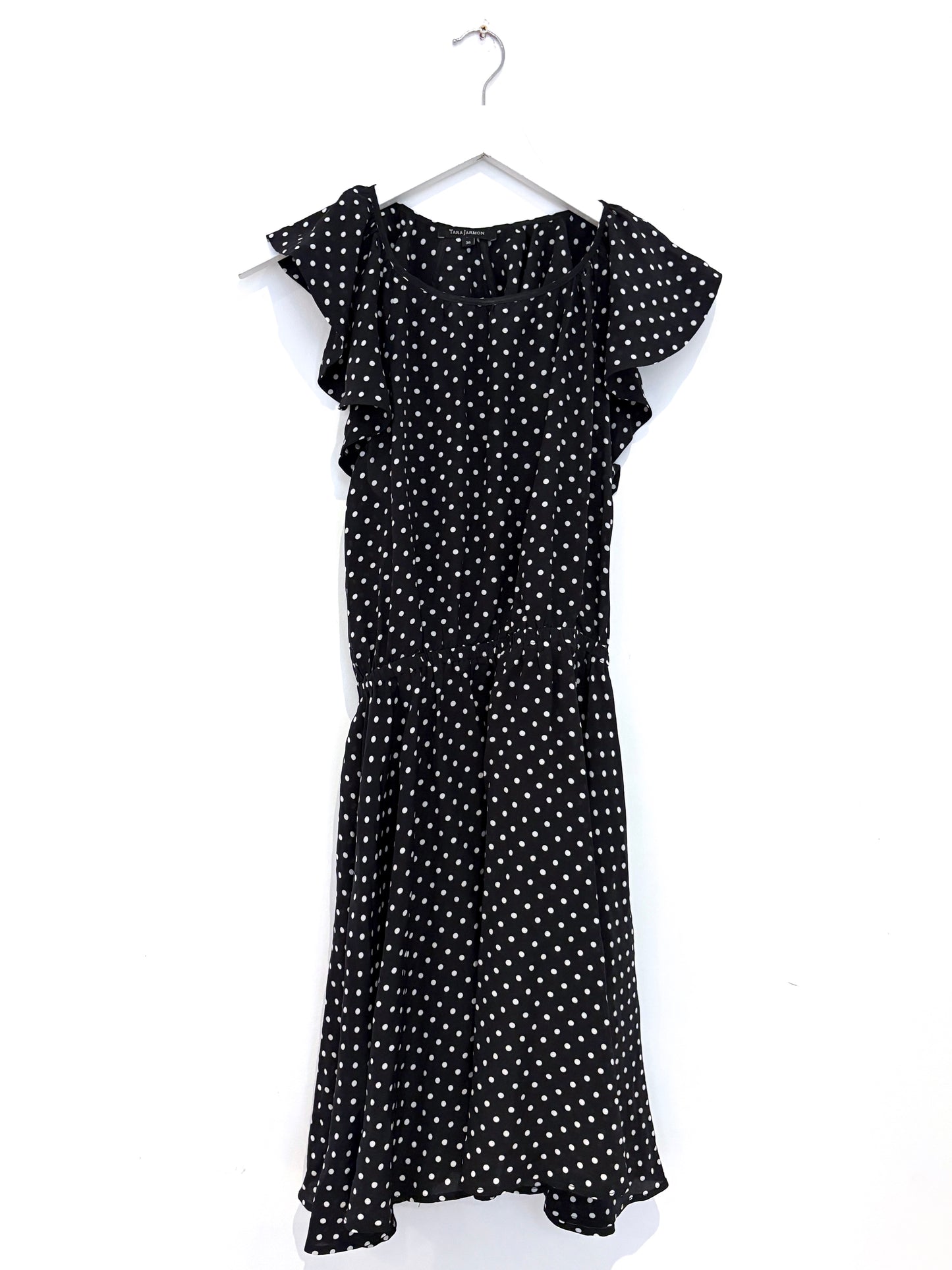 Tara Jarmon Silk Polka Dot Dress UK 8