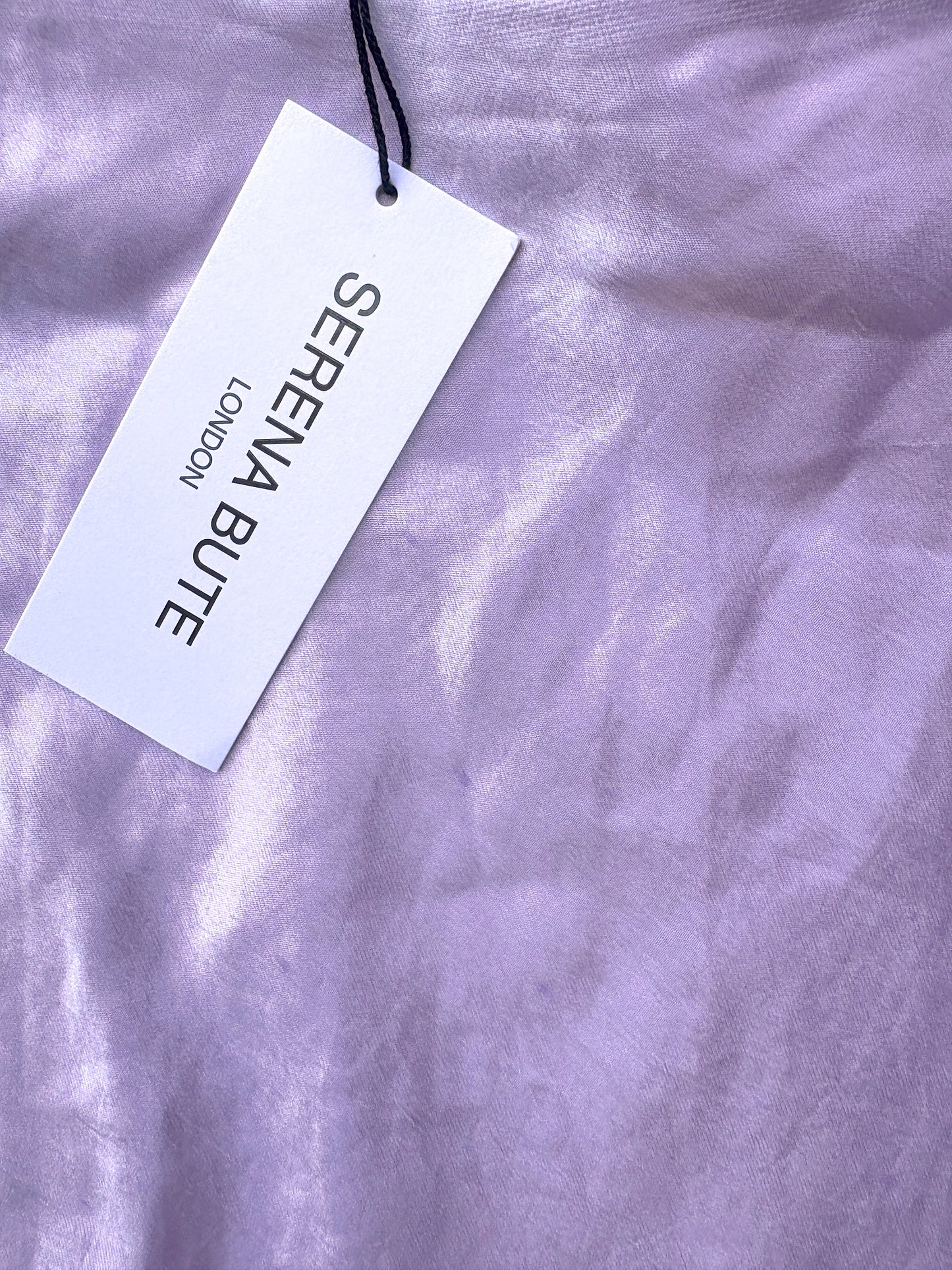 Serena Bute Lilac Flare Bias Maxi Skirt UK 12