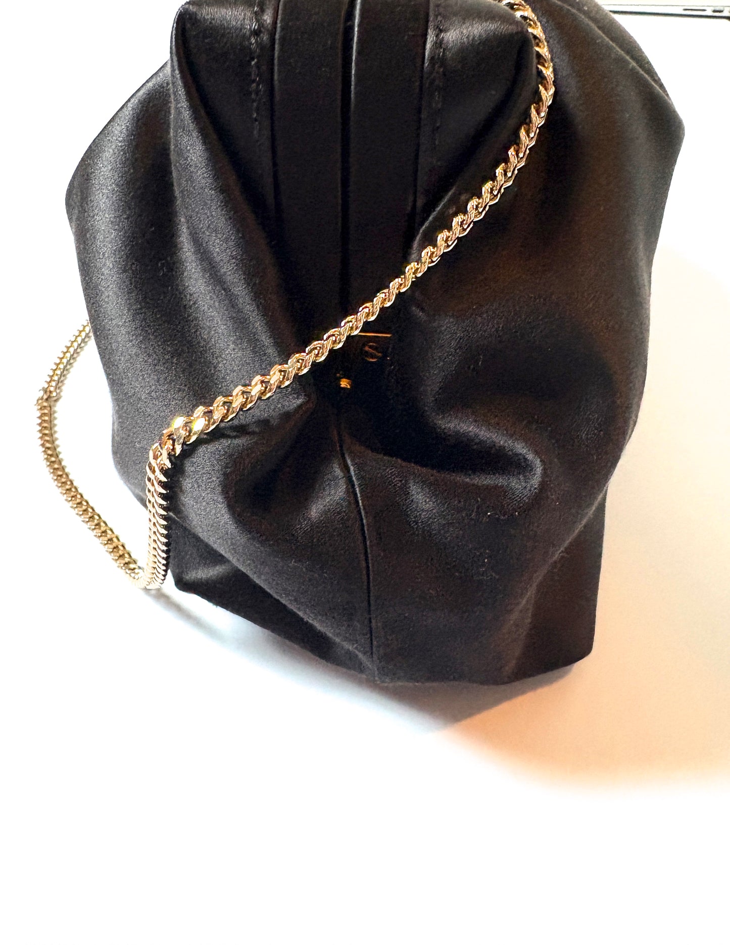 Demellier Black Satin Bag