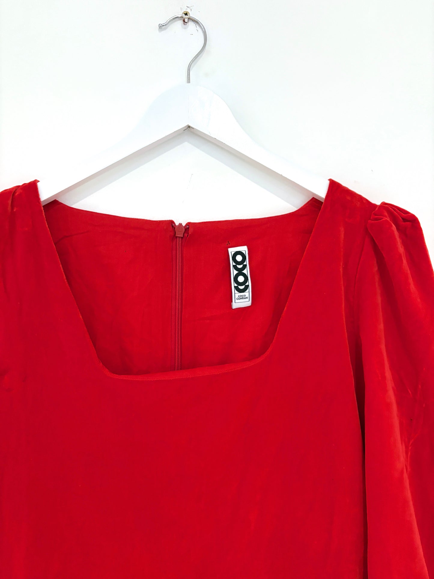 Coco Conran Red Velvet Dress L