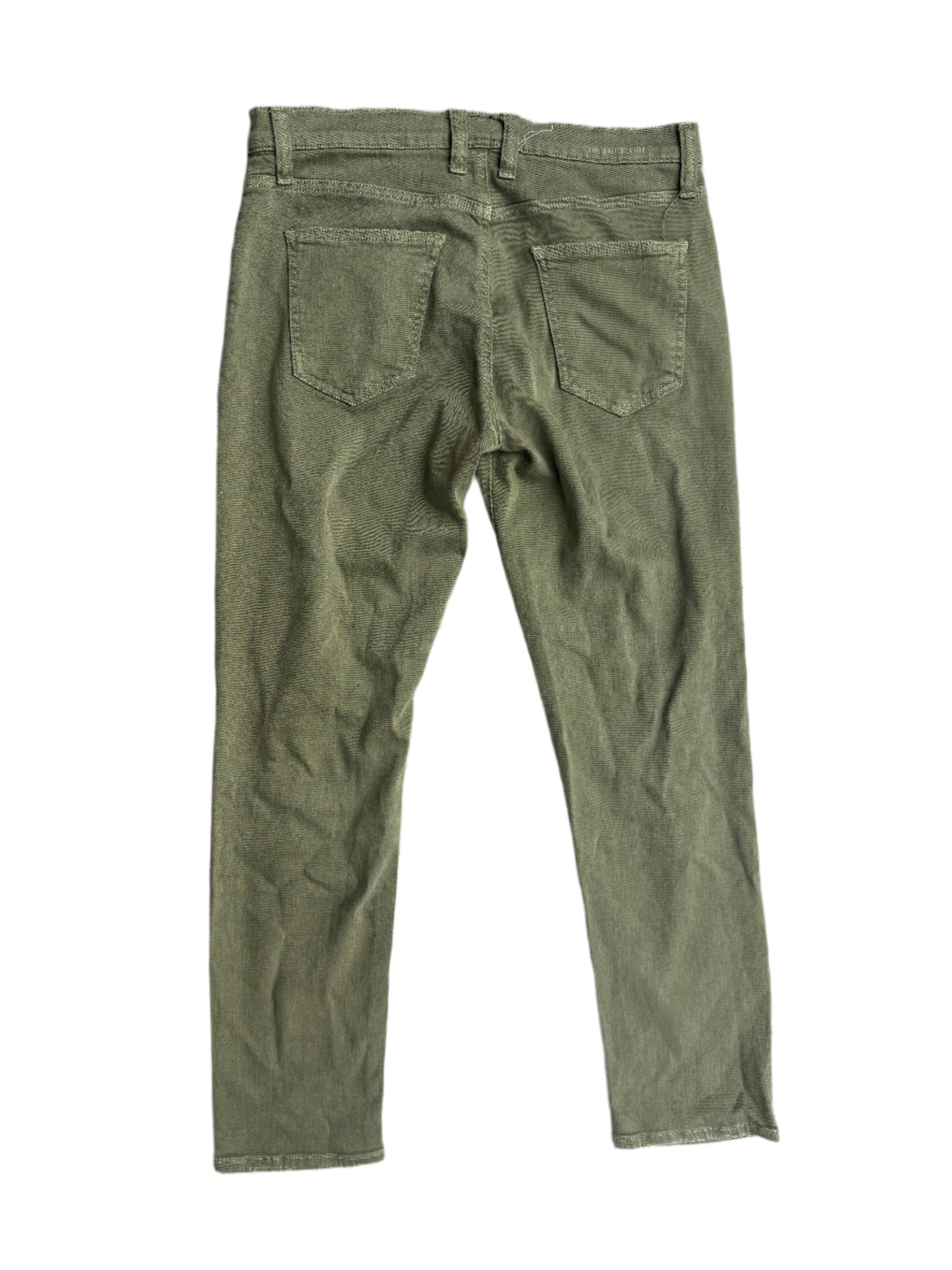 Current/Elliott The Fling Ripped Jeans in Dark Green 27"