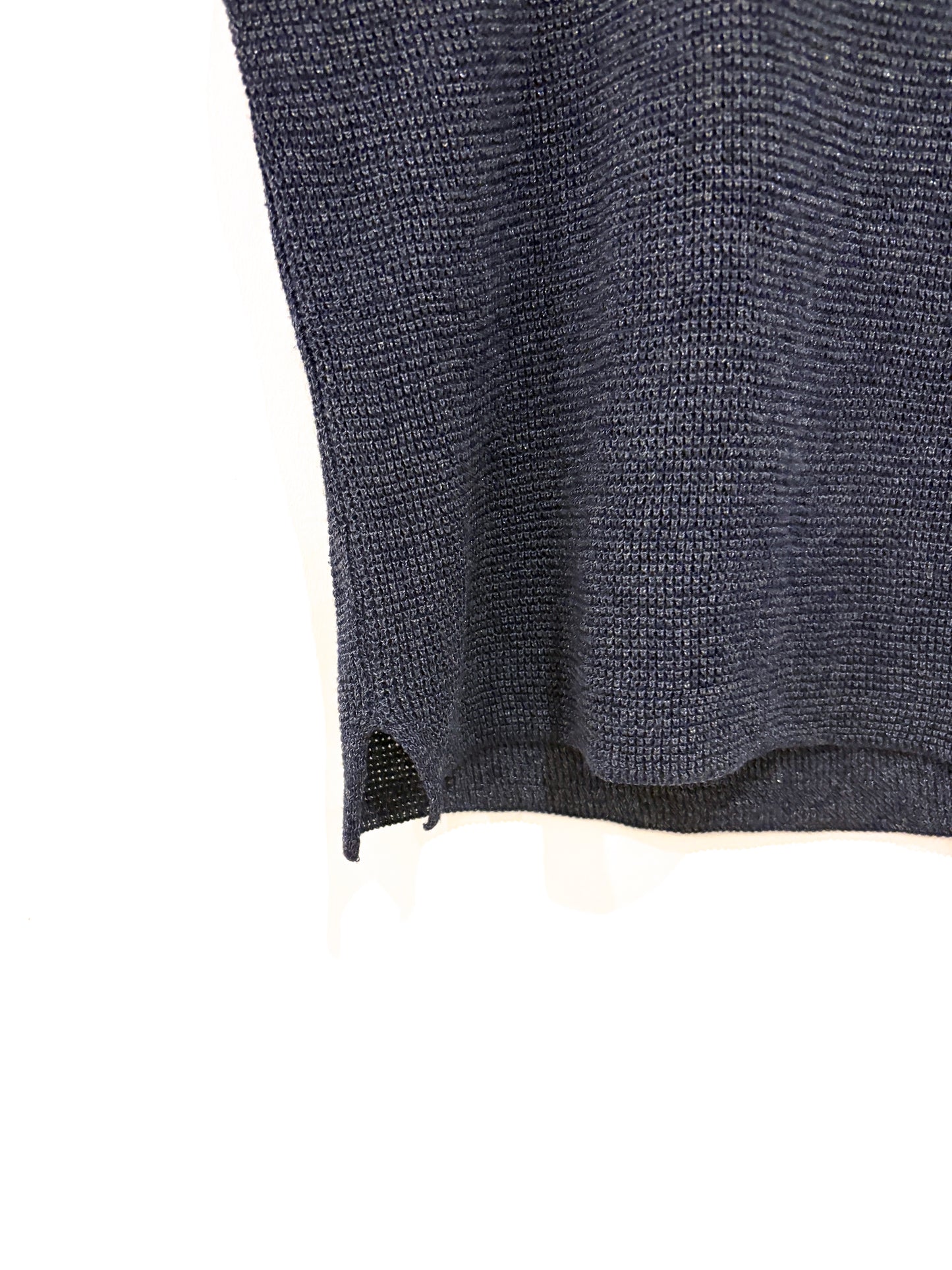 Gerard Darel Blue Shimmer Knit Top S