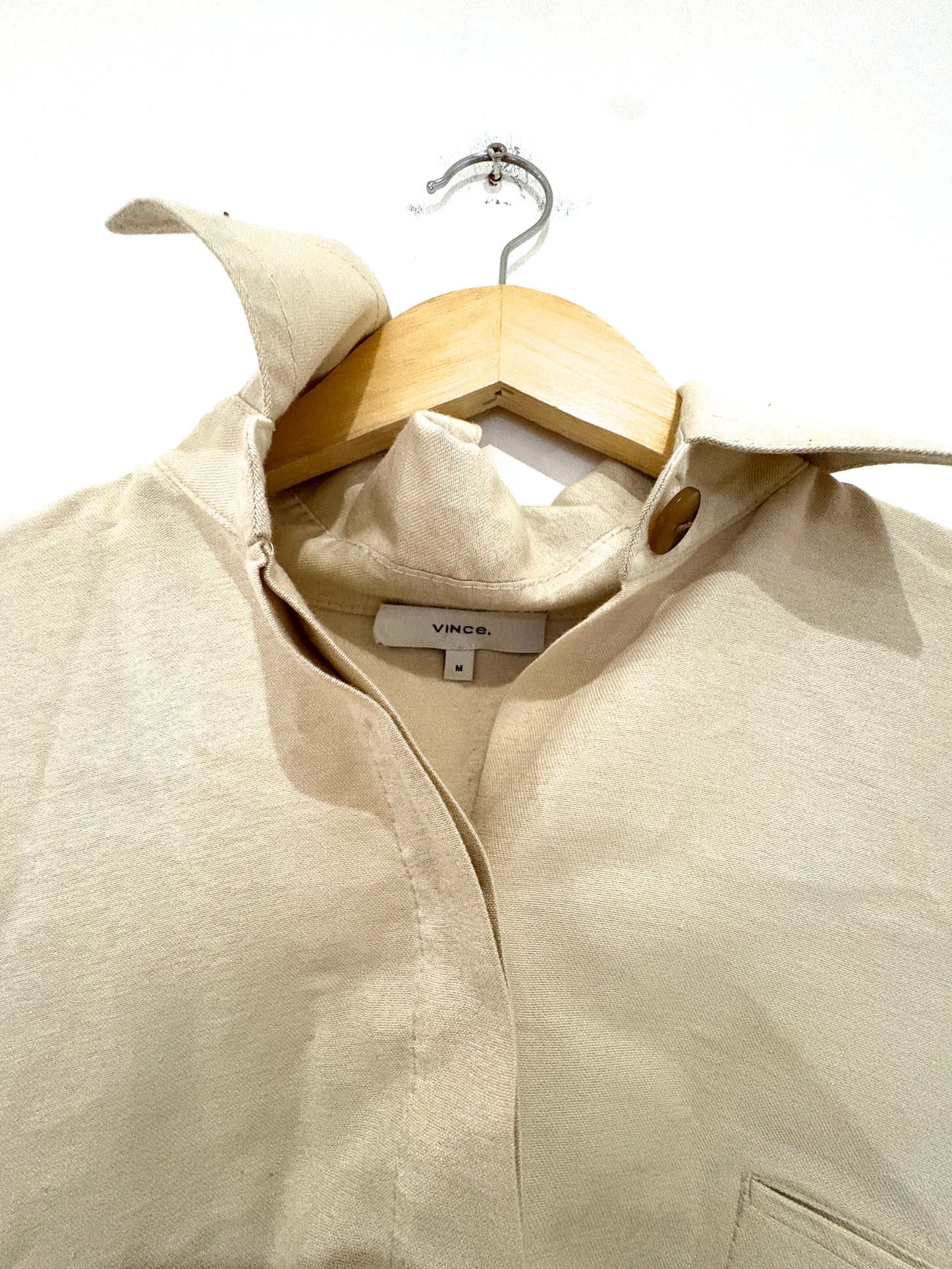 Vince Oatmeal Oversized Shirt M