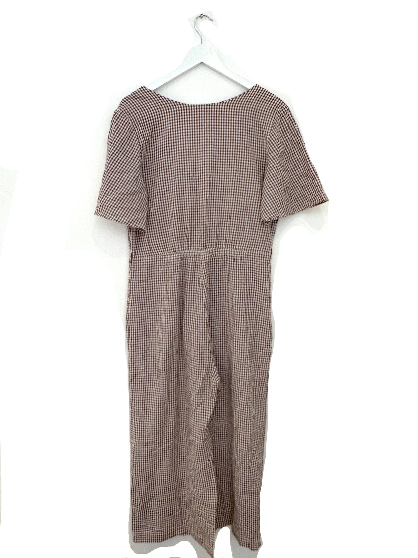 Nice Things Gingham Jumpsuit UK 14
