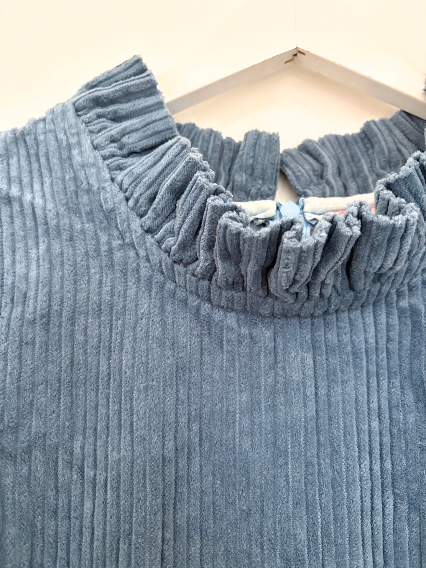 Johanna Sands Blue Corduroy Dress UK 14