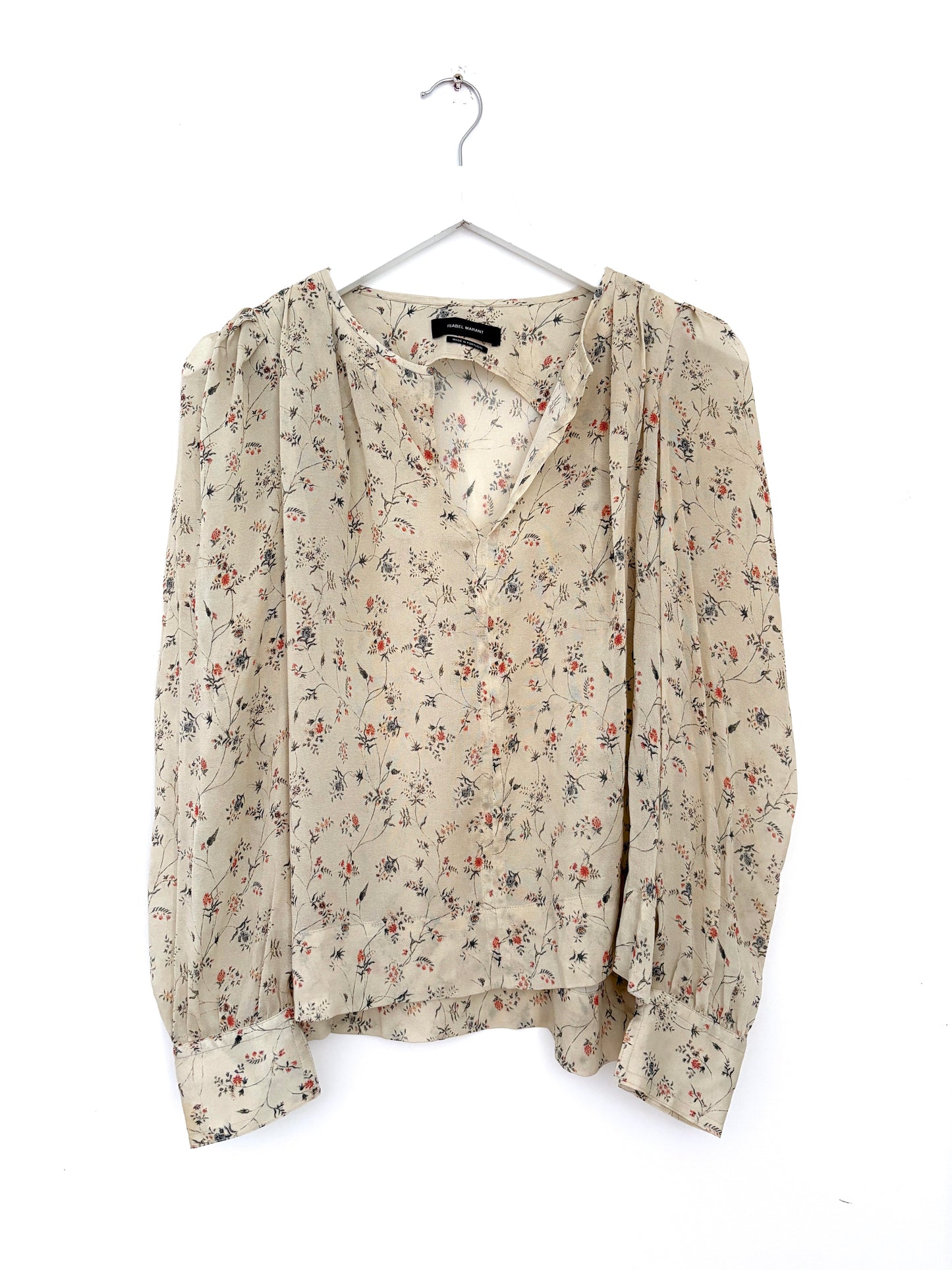 Isabel Marant Floral Silk Blouse UK 8