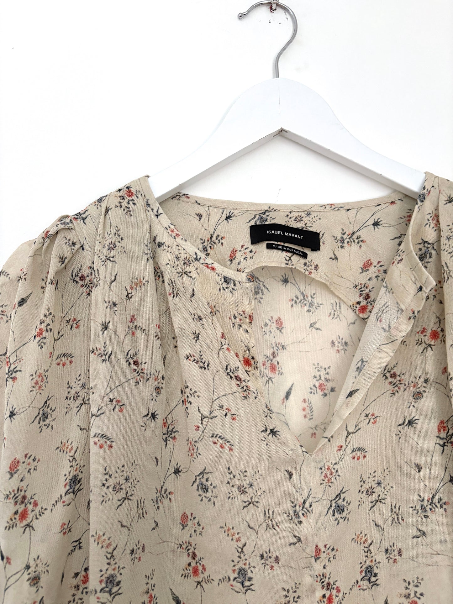 Isabel Marant Floral Silk Blouse UK 8