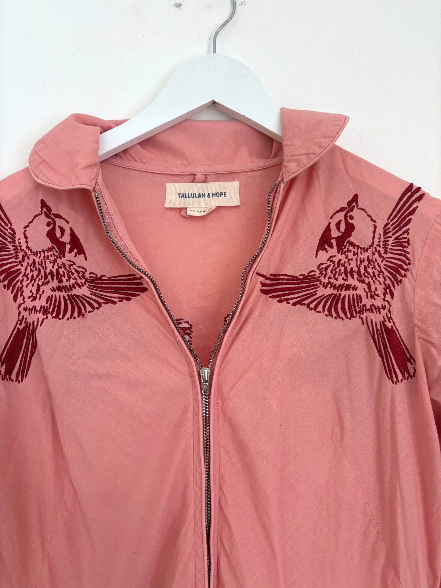 Tallulah & Hope Pink Cotton Dress UK 6