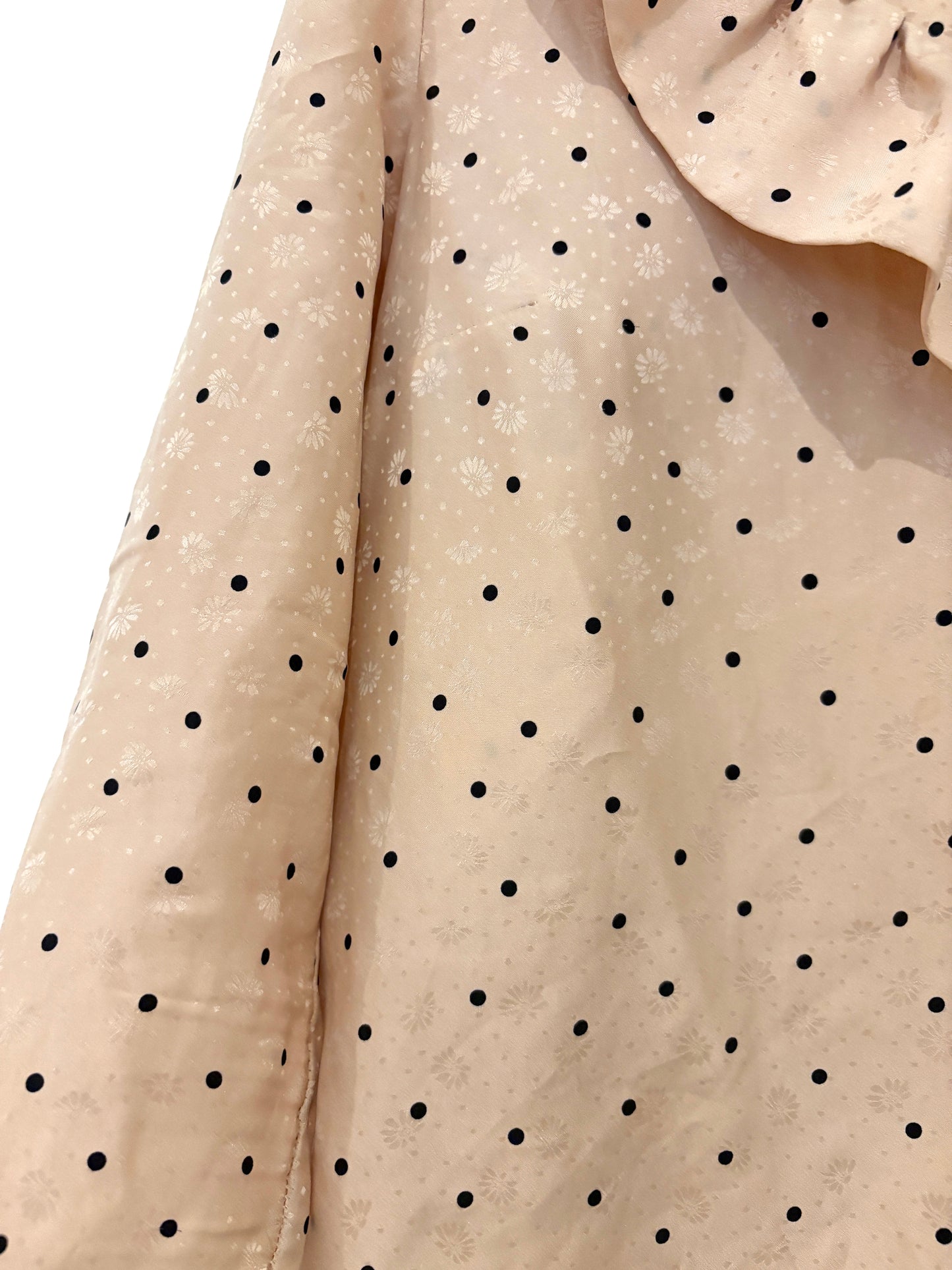 Sézane Silk Polka Dot Blouse UK 6
