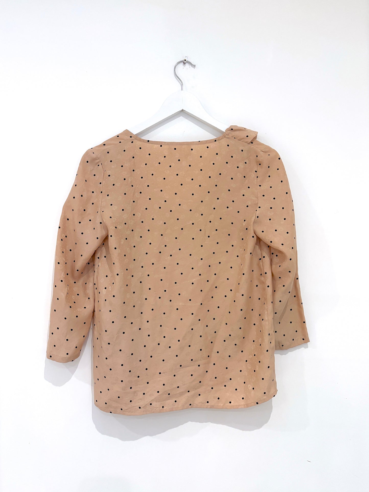 Sézane Silk Polka Dot Blouse UK 6