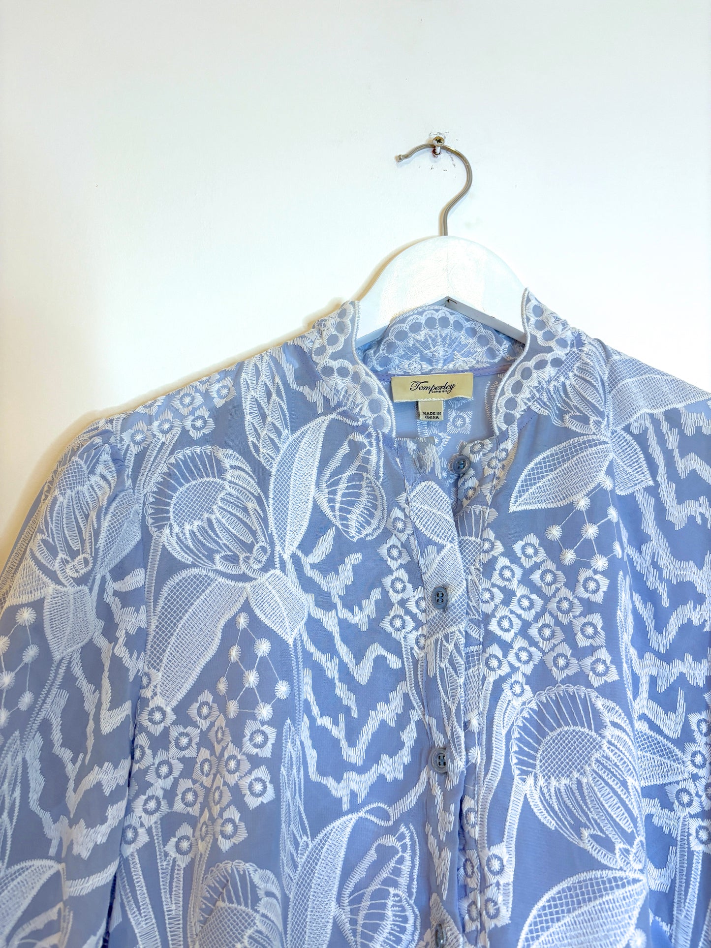 Temperley Blue Lace Dress UK 10