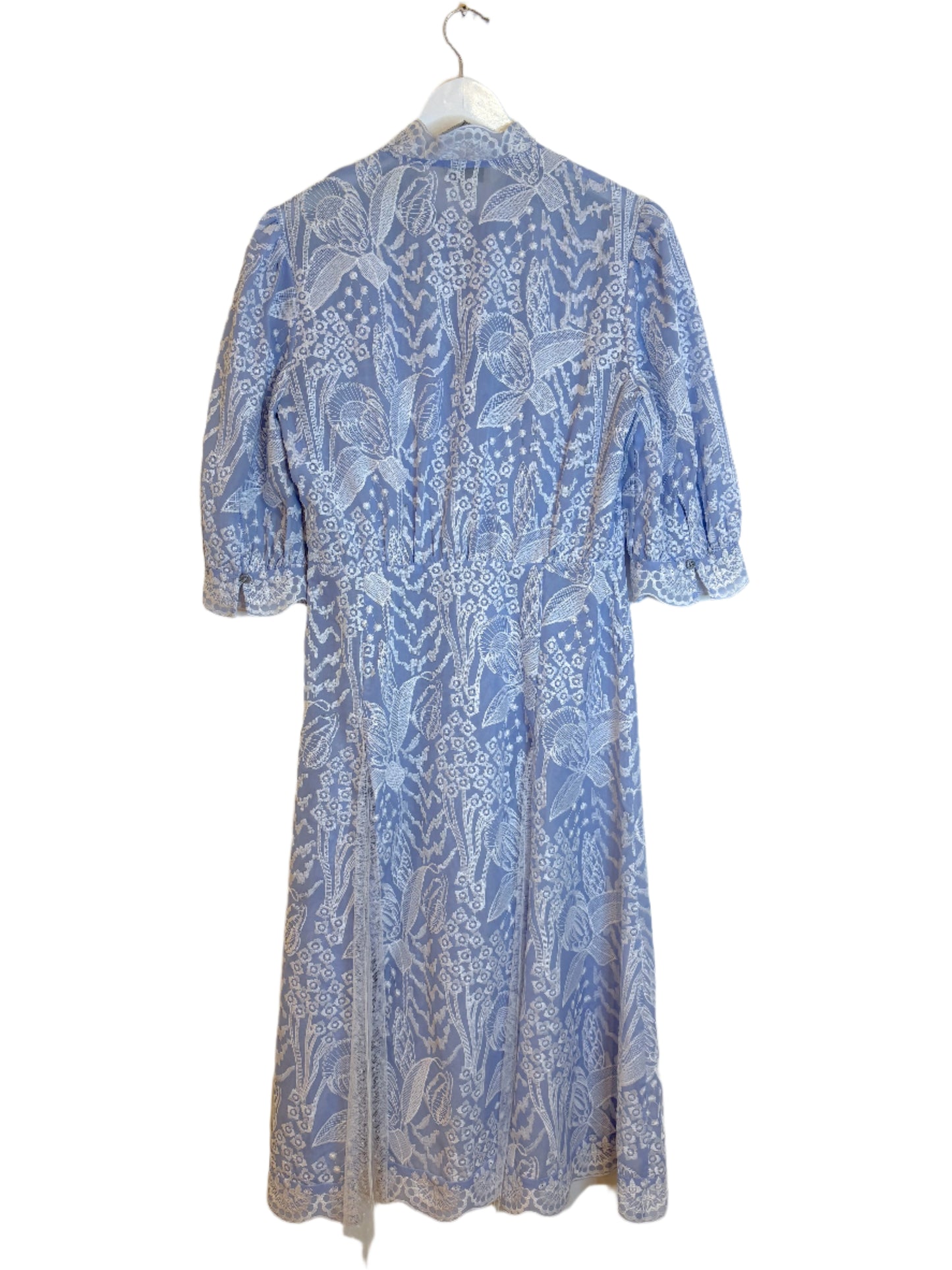 Temperley Blue Lace Dress UK 10