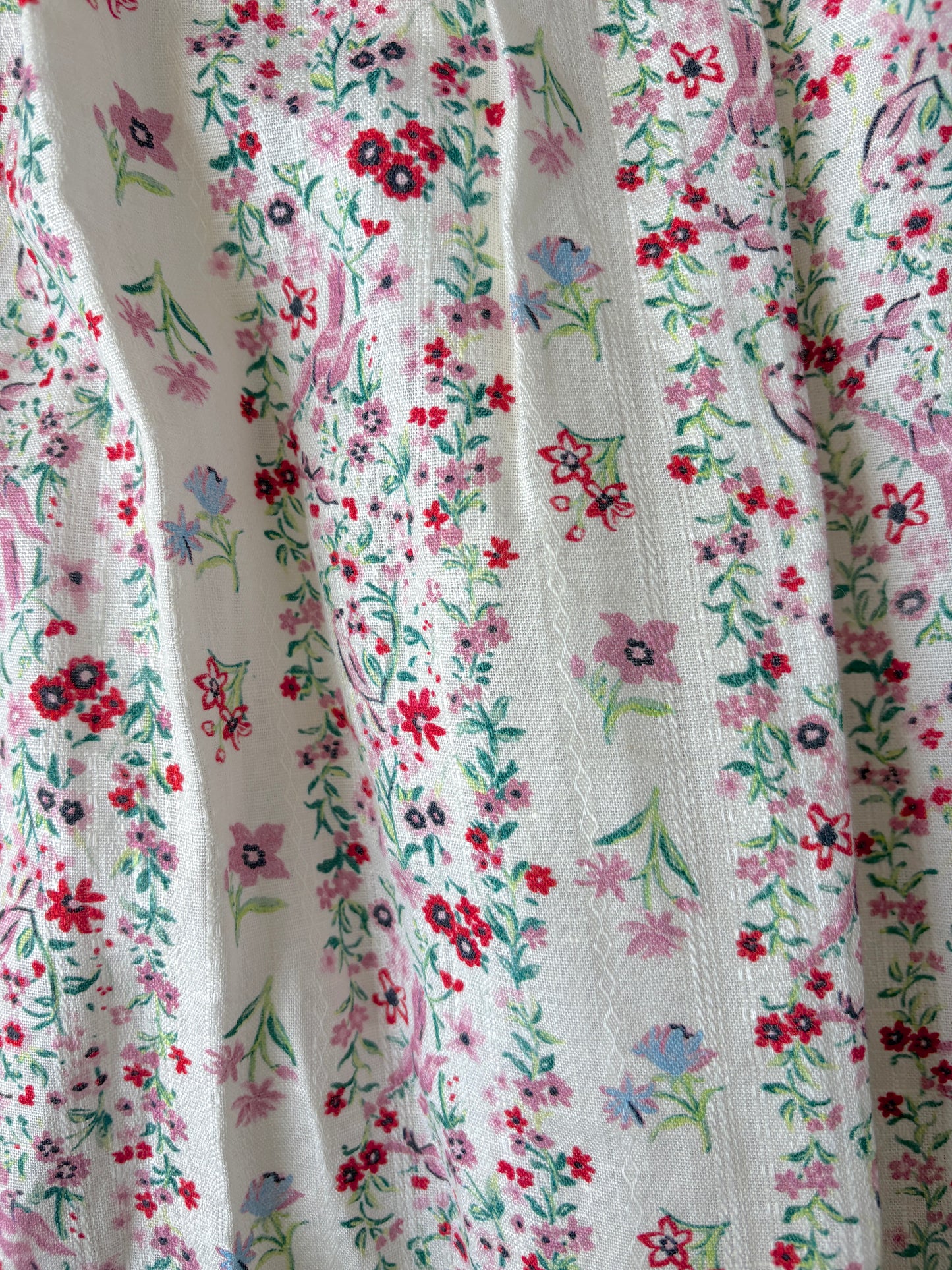 See By Chloé Floral Linen Skirt UK 12