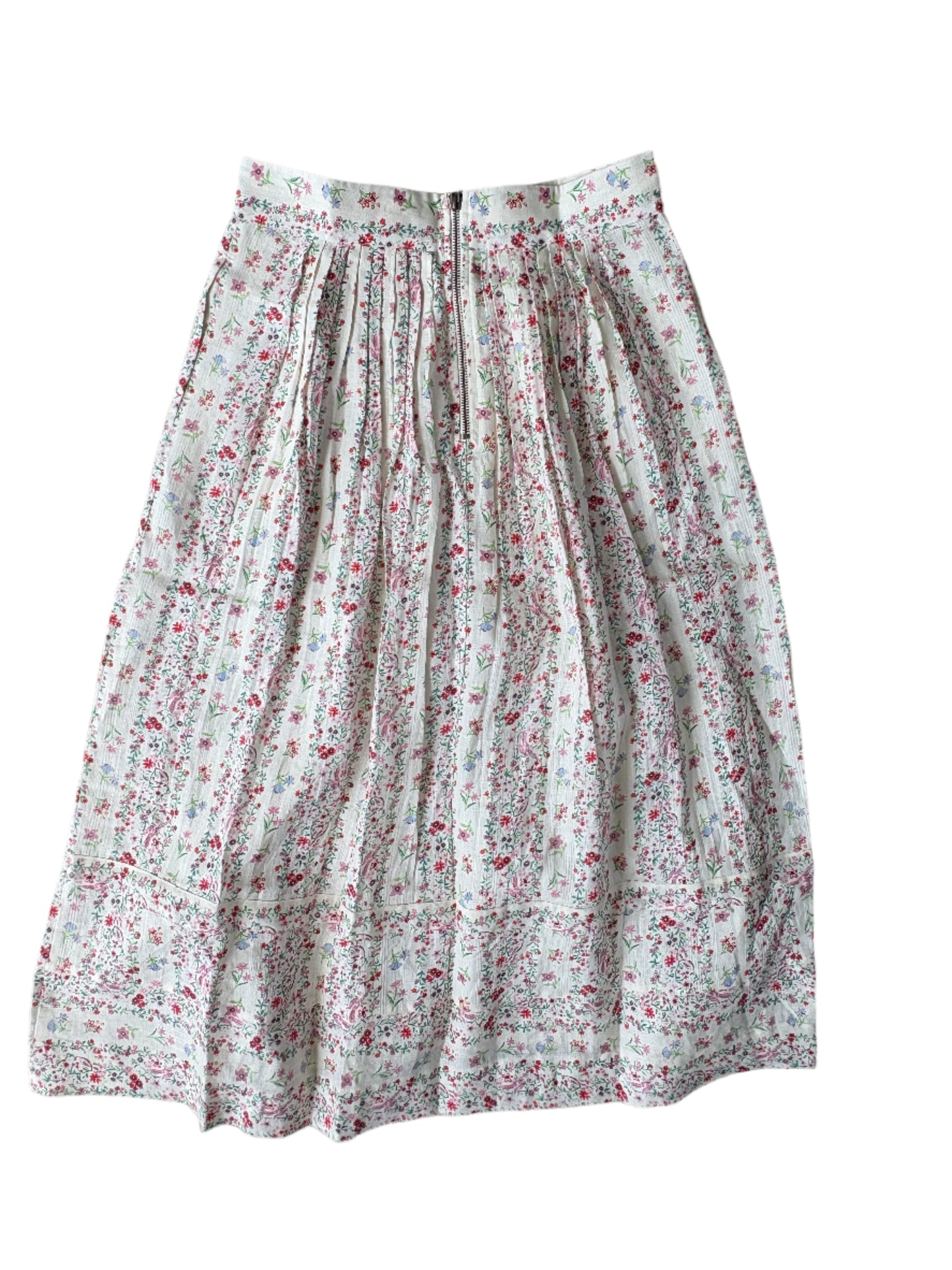 See By Chloé Floral Linen Skirt UK 12