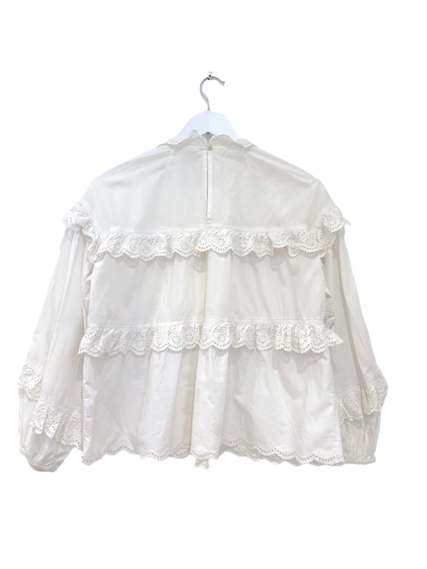 Ulla Johnson Cotton Frill Blouse UK 6