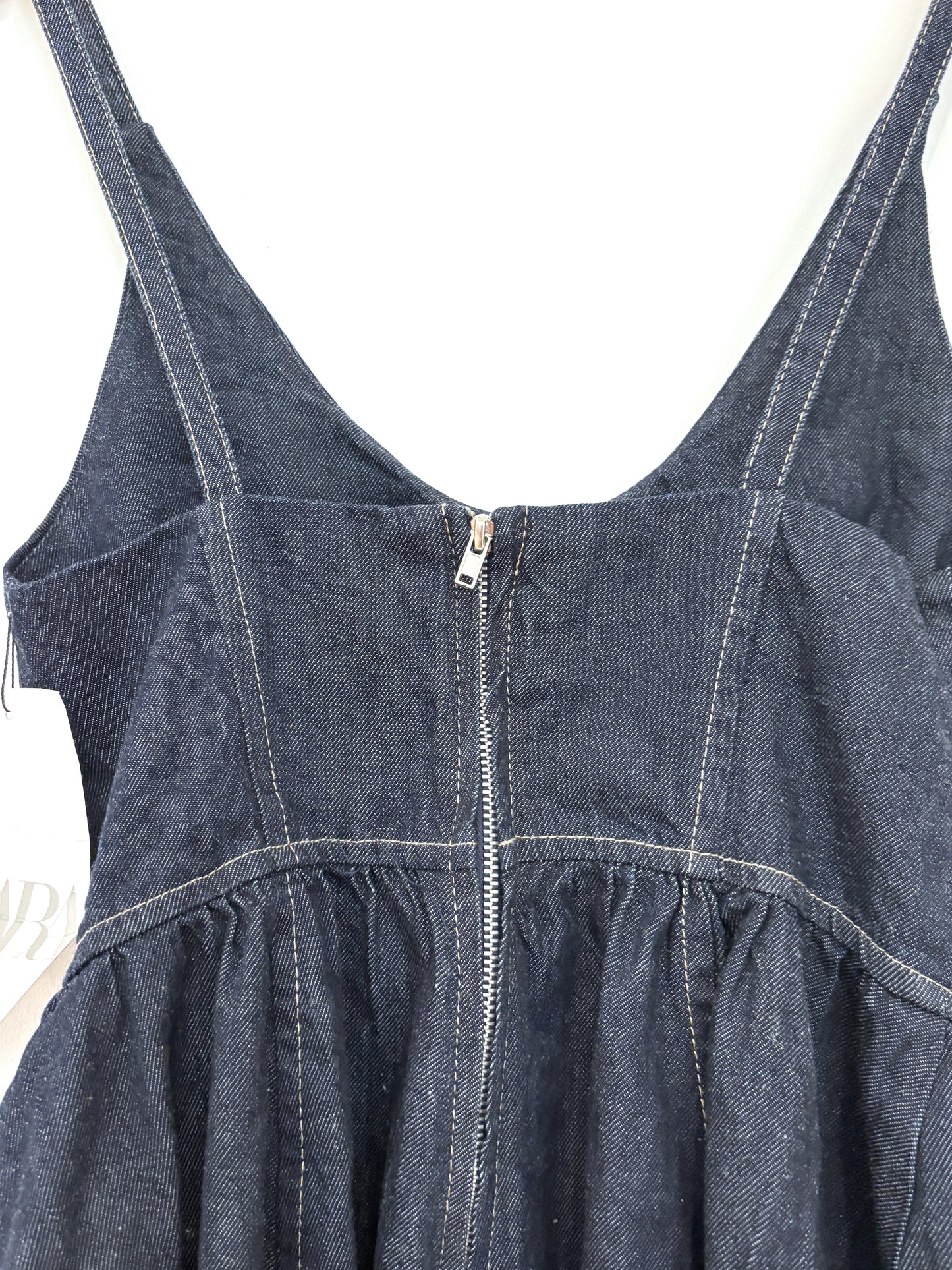 New With Tags Zara Denim Dress XS