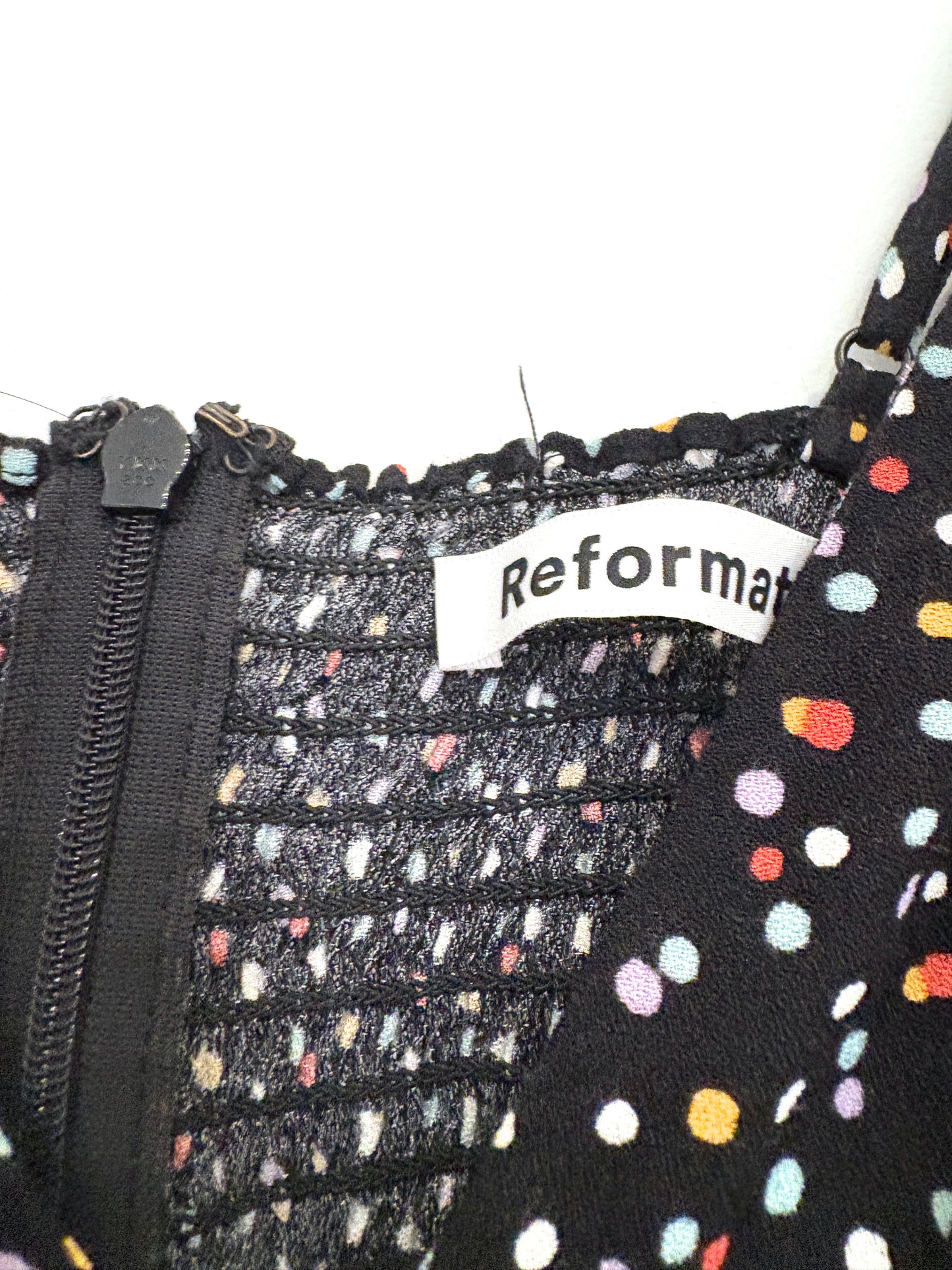 Reformation Spot Print Dress UK 6