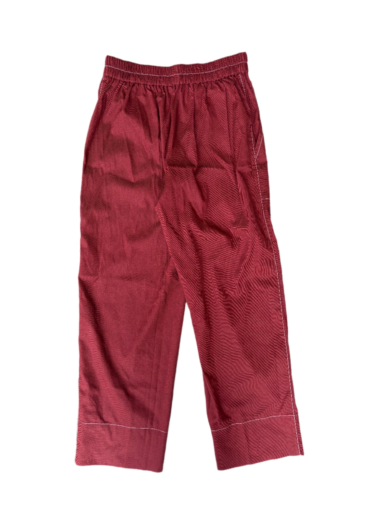 Massimo Dutti Red Utility Cropped Trusers UK 8
