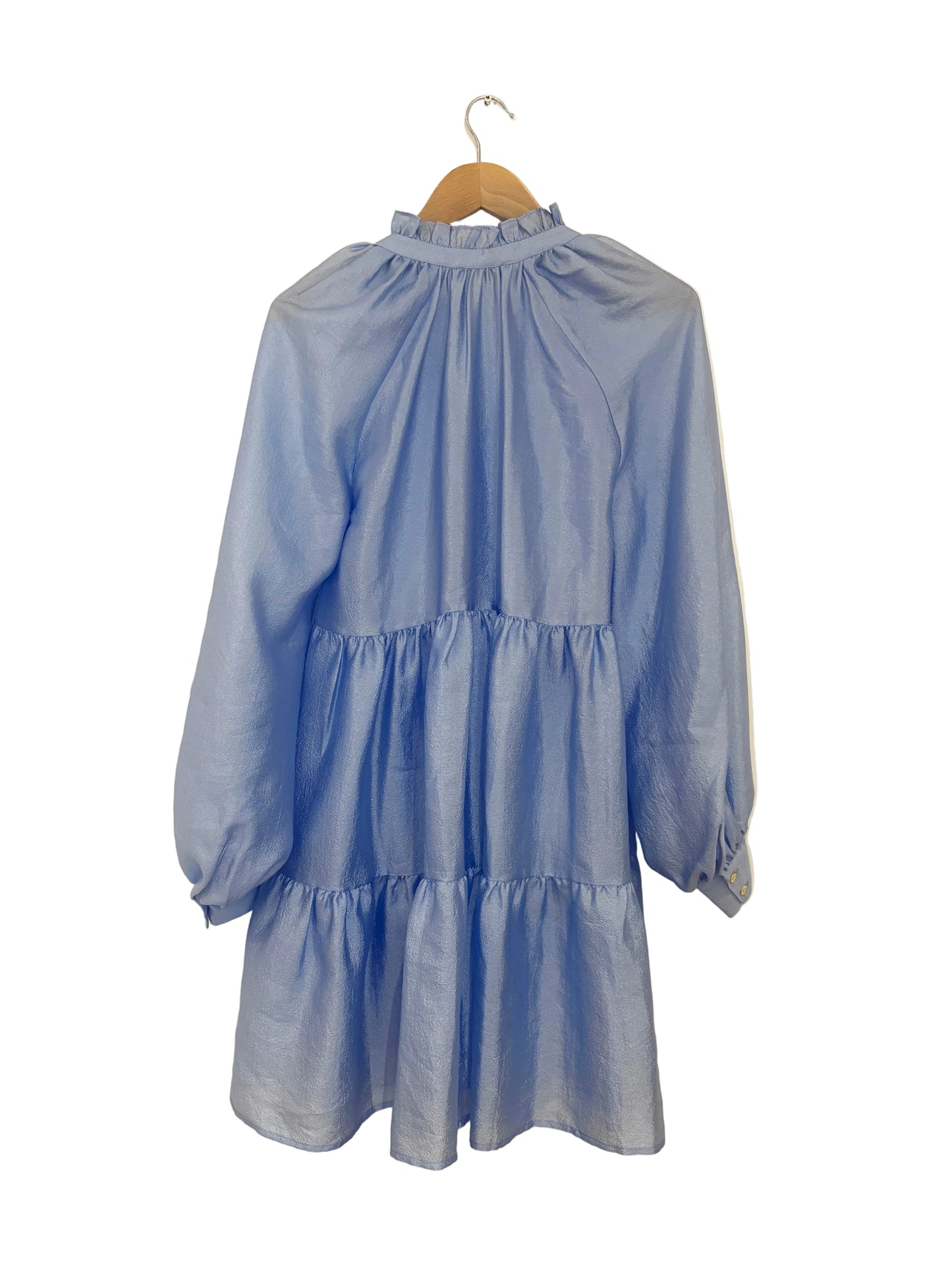 Stine Goya Farrow Ruffled Crinkled-Taffeta Mini Dress XS
